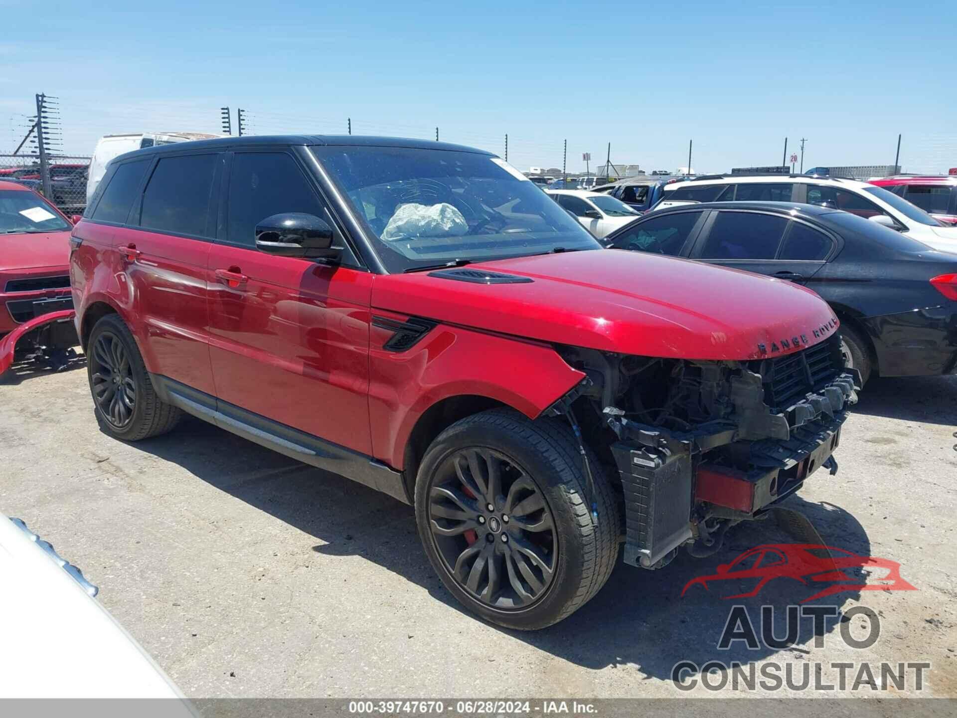 LAND ROVER RANGE ROVER SPORT 2017 - SALWR2FE3HA163142