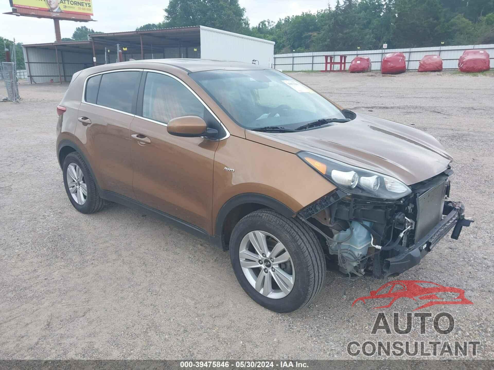 KIA SPORTAGE 2019 - KNDPMCAC9K7587077