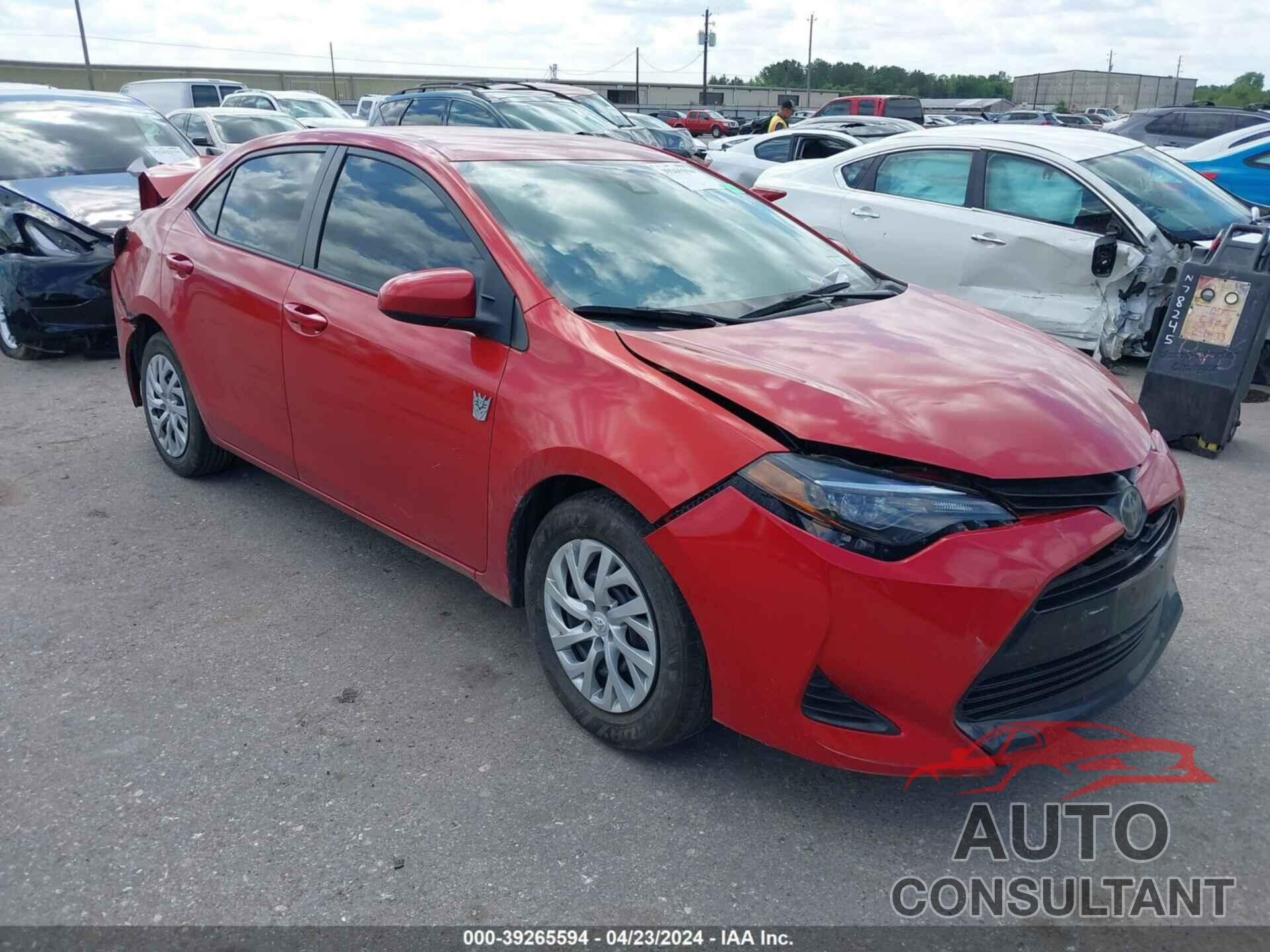 TOYOTA COROLLA 2019 - 5YFBURHE7KP947692