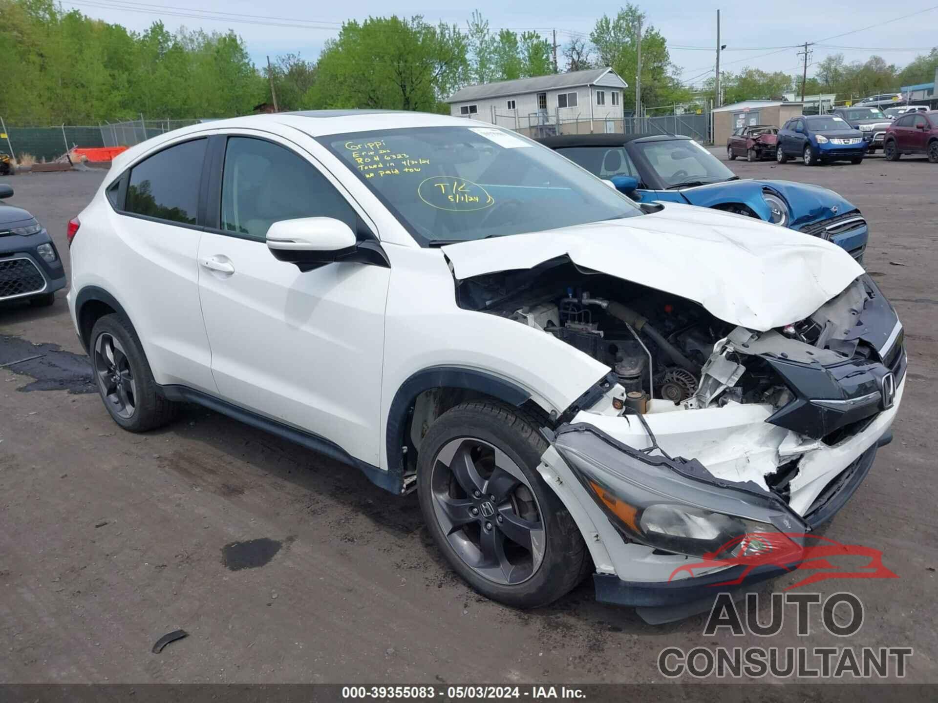 HONDA HR-V 2018 - 3CZRU6H52JM719354