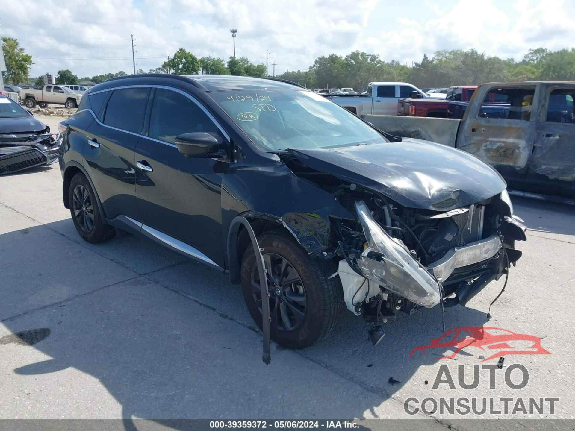 NISSAN MURANO 2018 - 5N1AZ2MG2JN171040