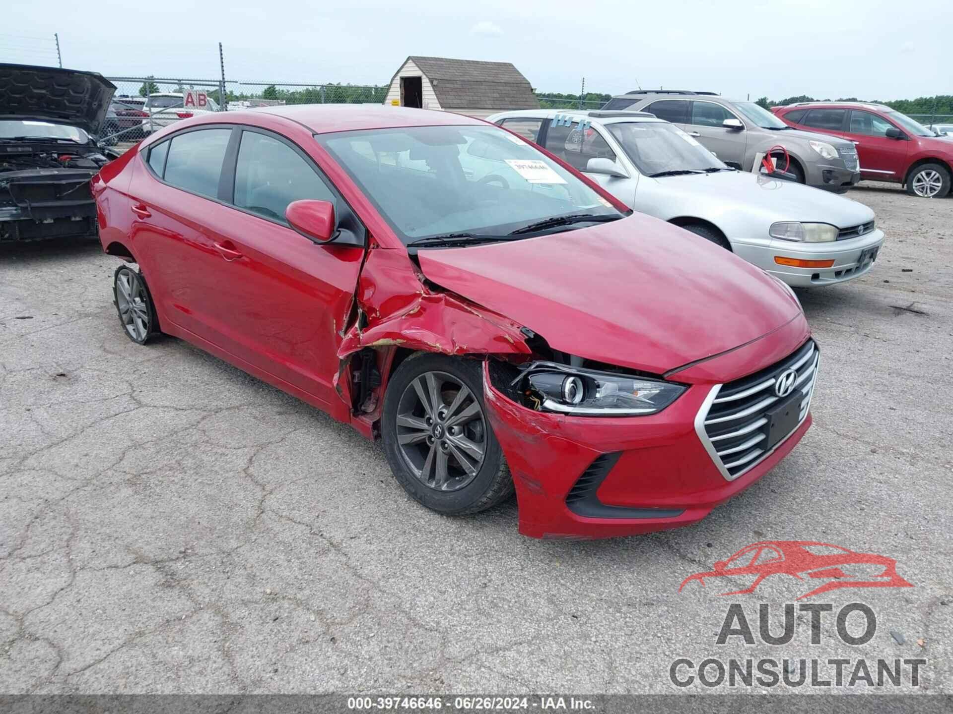 HYUNDAI ELANTRA 2018 - 5NPD84LF0JH395299