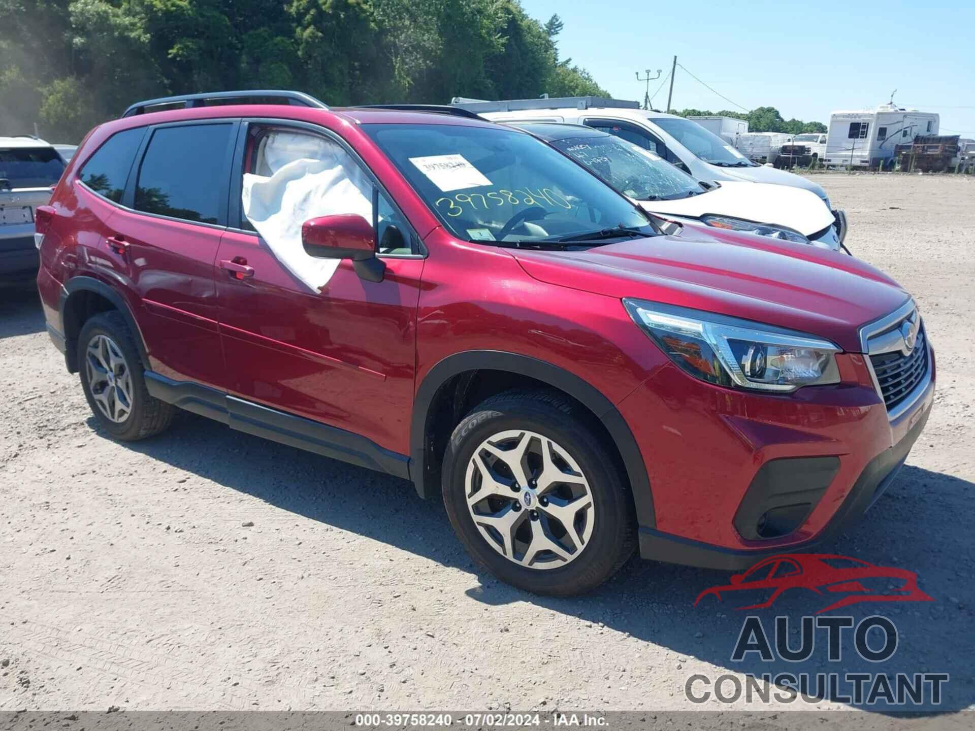 SUBARU FORESTER 2019 - JF2SKAEC6KH407760