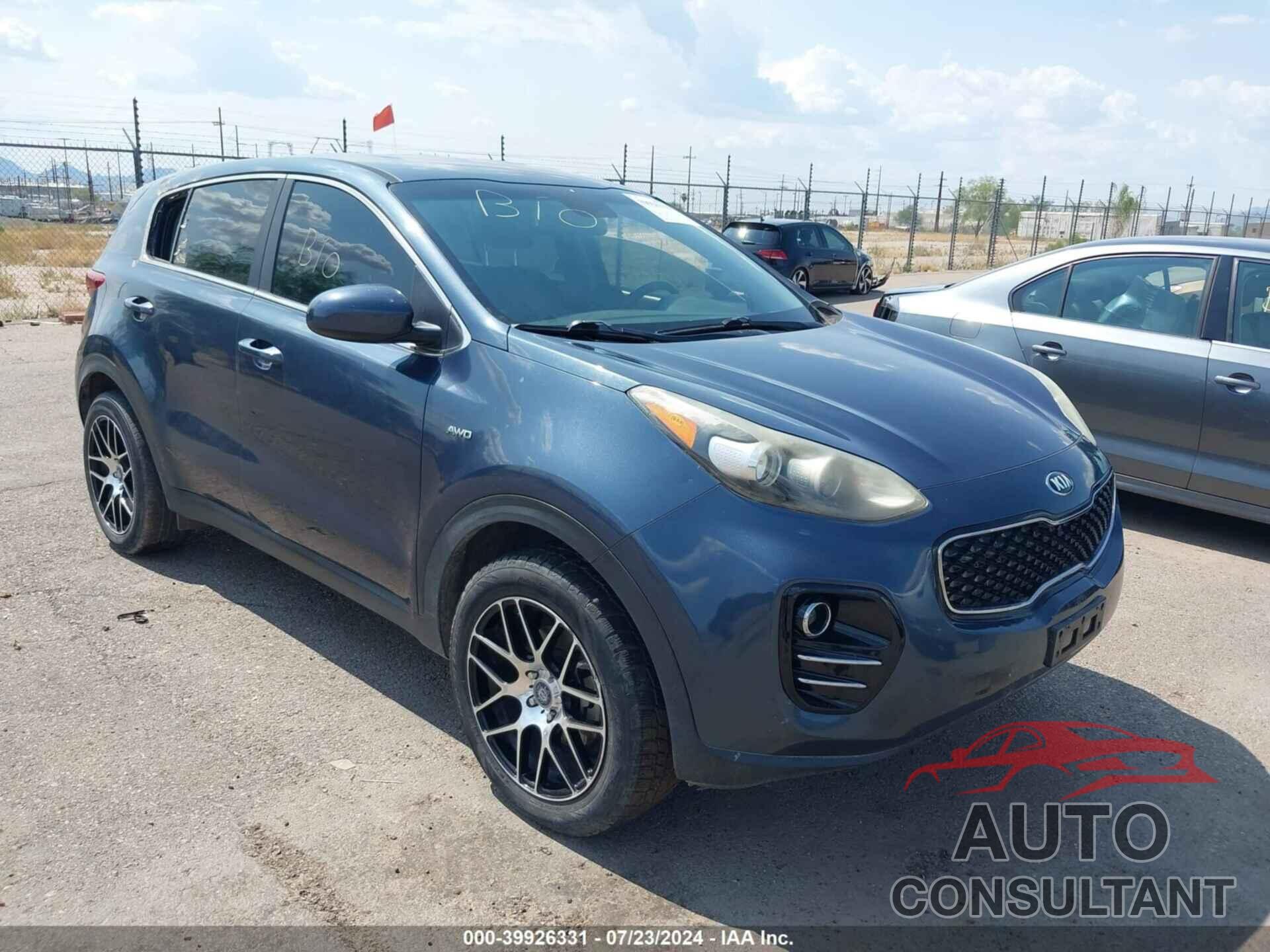 KIA SPORTAGE 2017 - KNDPMCAC8H7049804