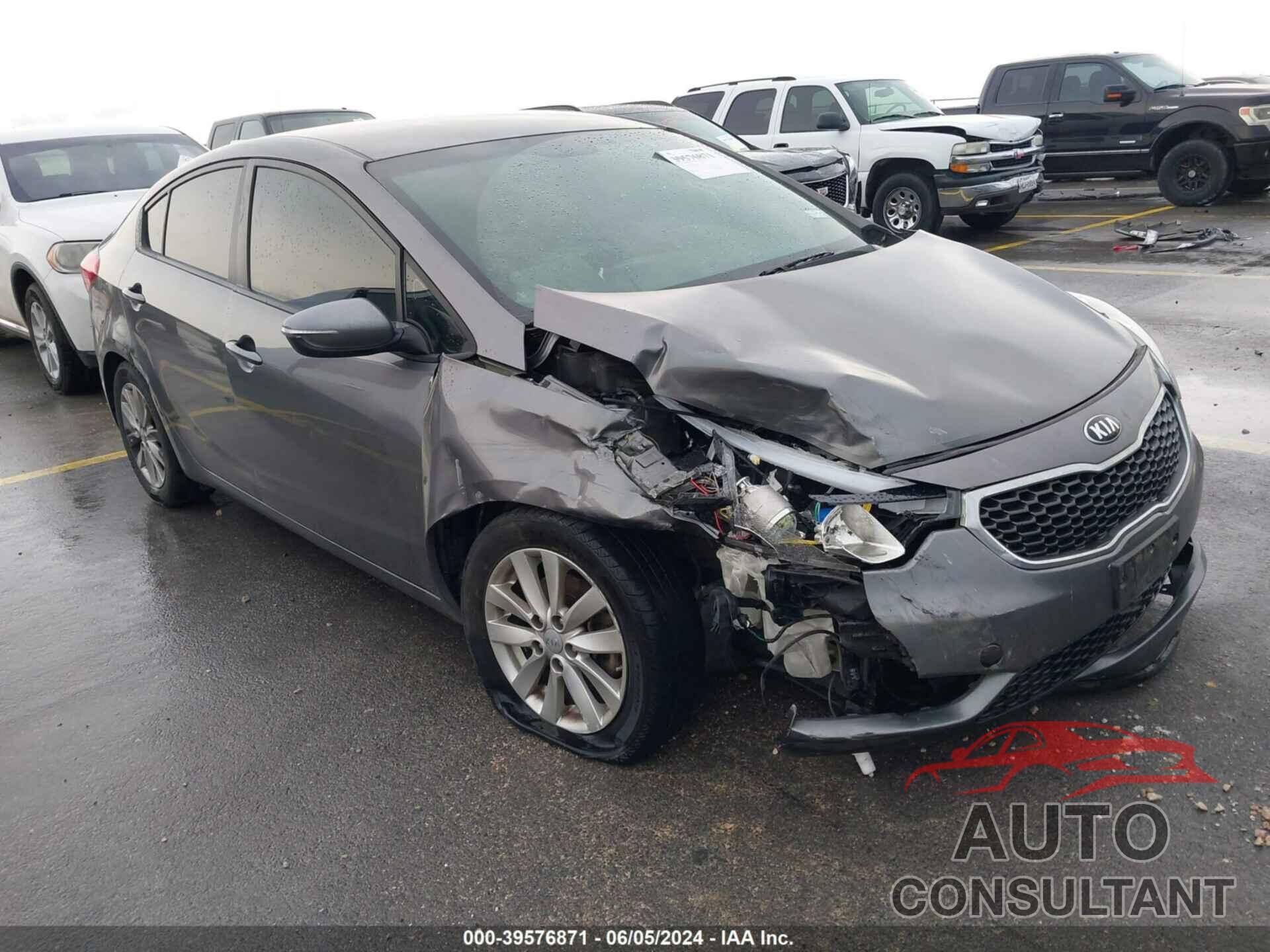 KIA FORTE 2016 - KNAFX4A65G5477257