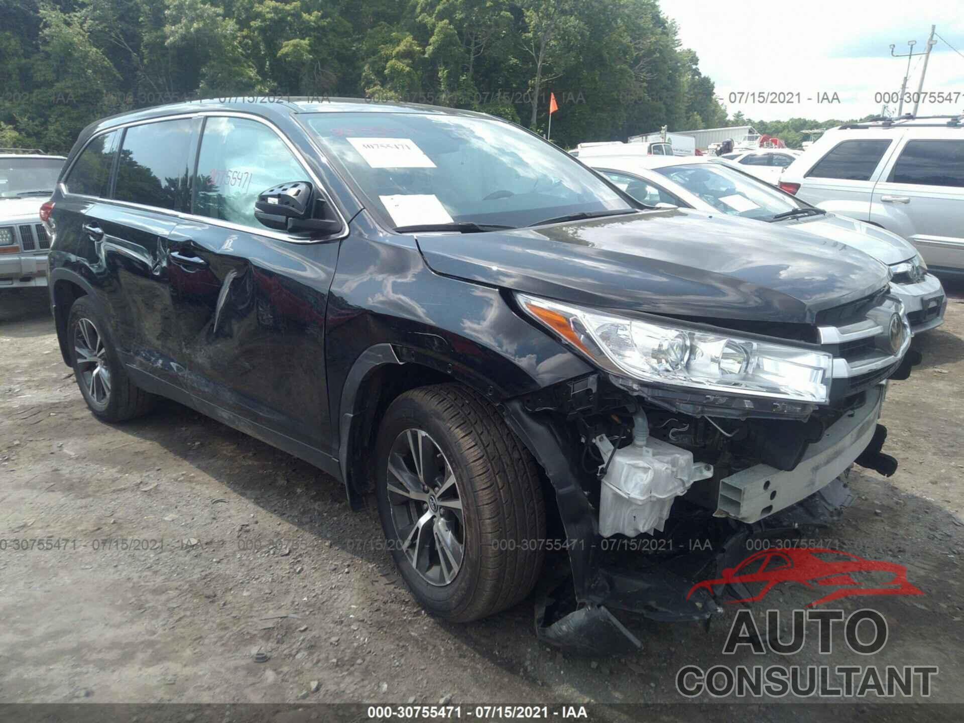 TOYOTA HIGHLANDER 2019 - 5TDBZRFH3KS939188