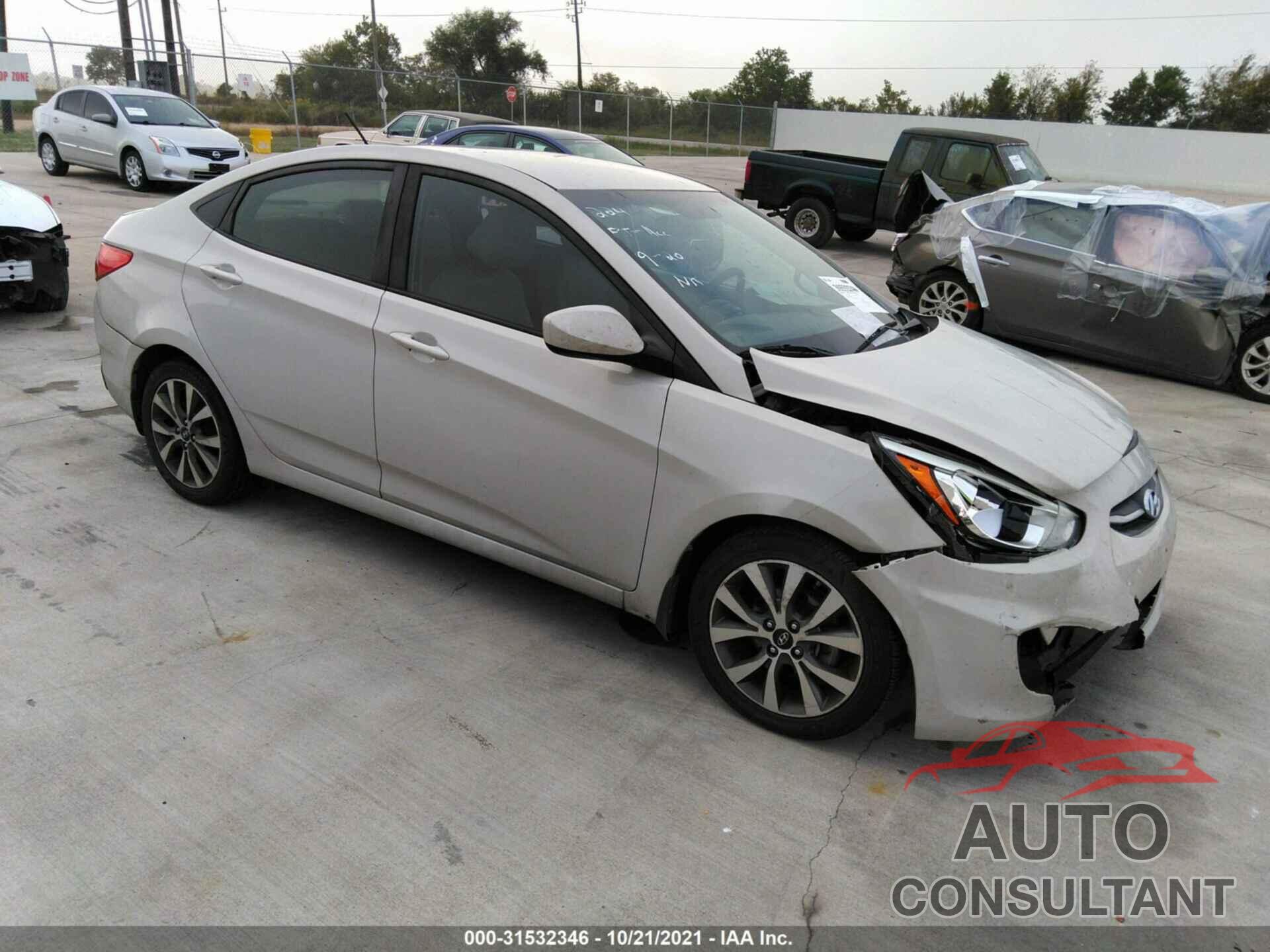 HYUNDAI ACCENT 2017 - KMHCT4AEXHU264347