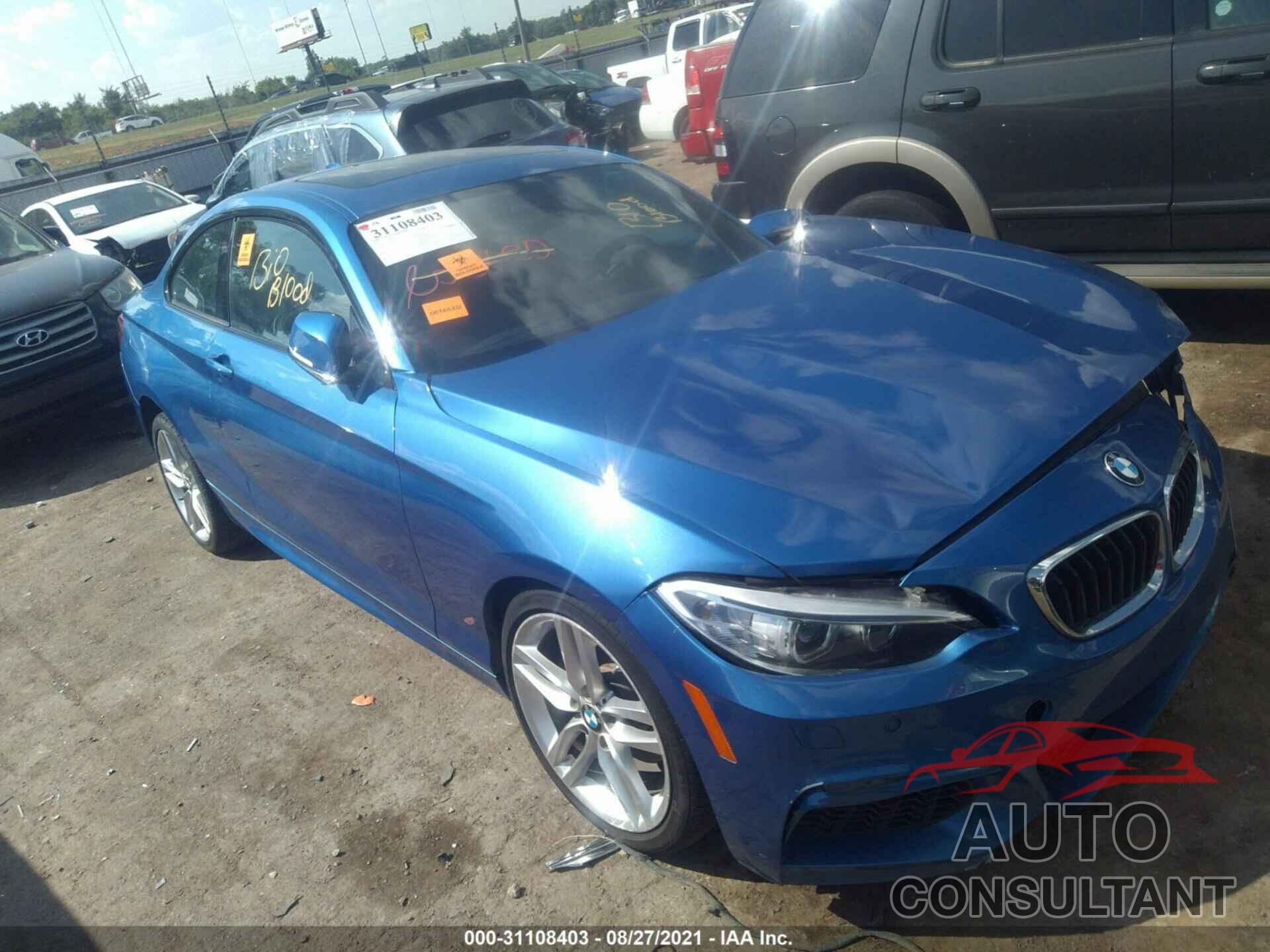 BMW 2 SERIES 2016 - WBA1G9C50GV599522