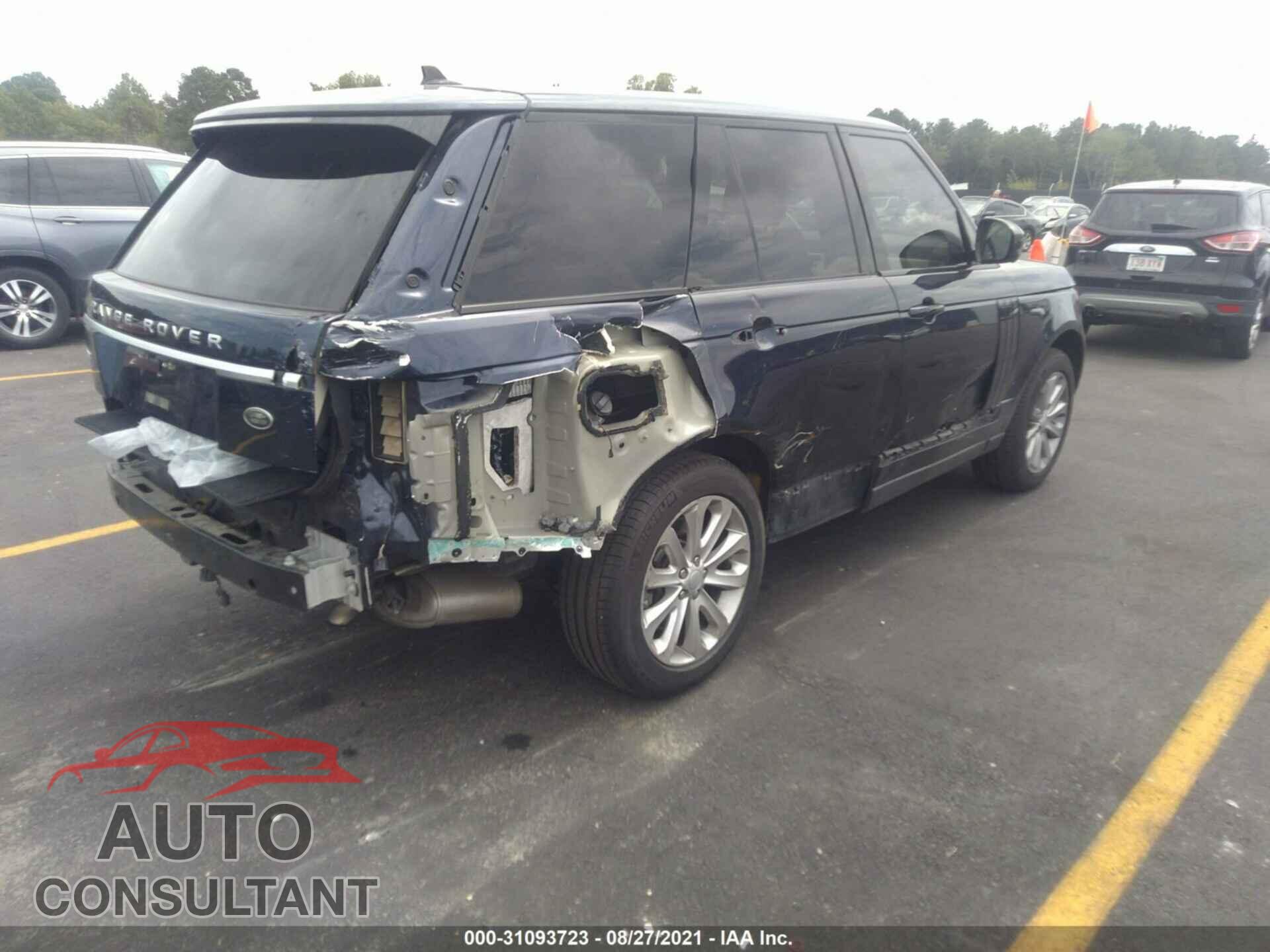 LAND ROVER RANGE ROVER 2016 - SALGS2VF3GA270502