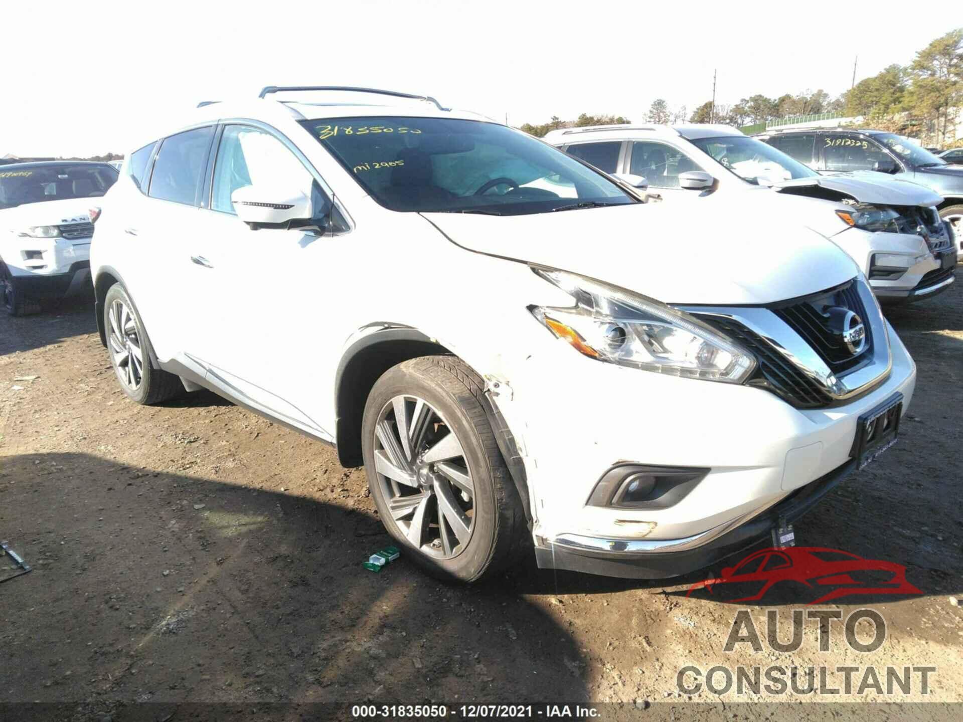 NISSAN MURANO 2016 - 5N1AZ2MH0GN147241