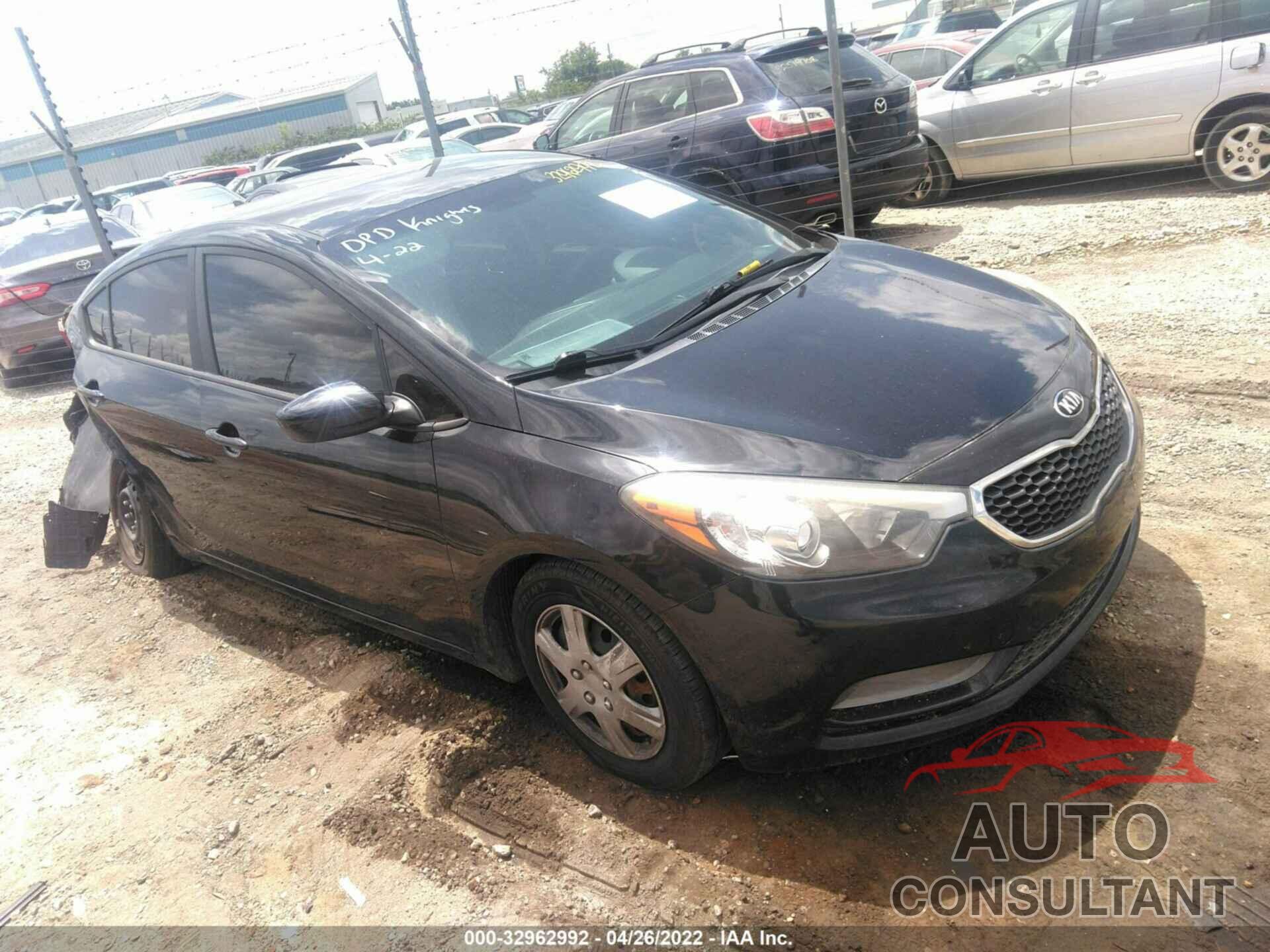 KIA FORTE 2016 - KNAFK4A62G5455795