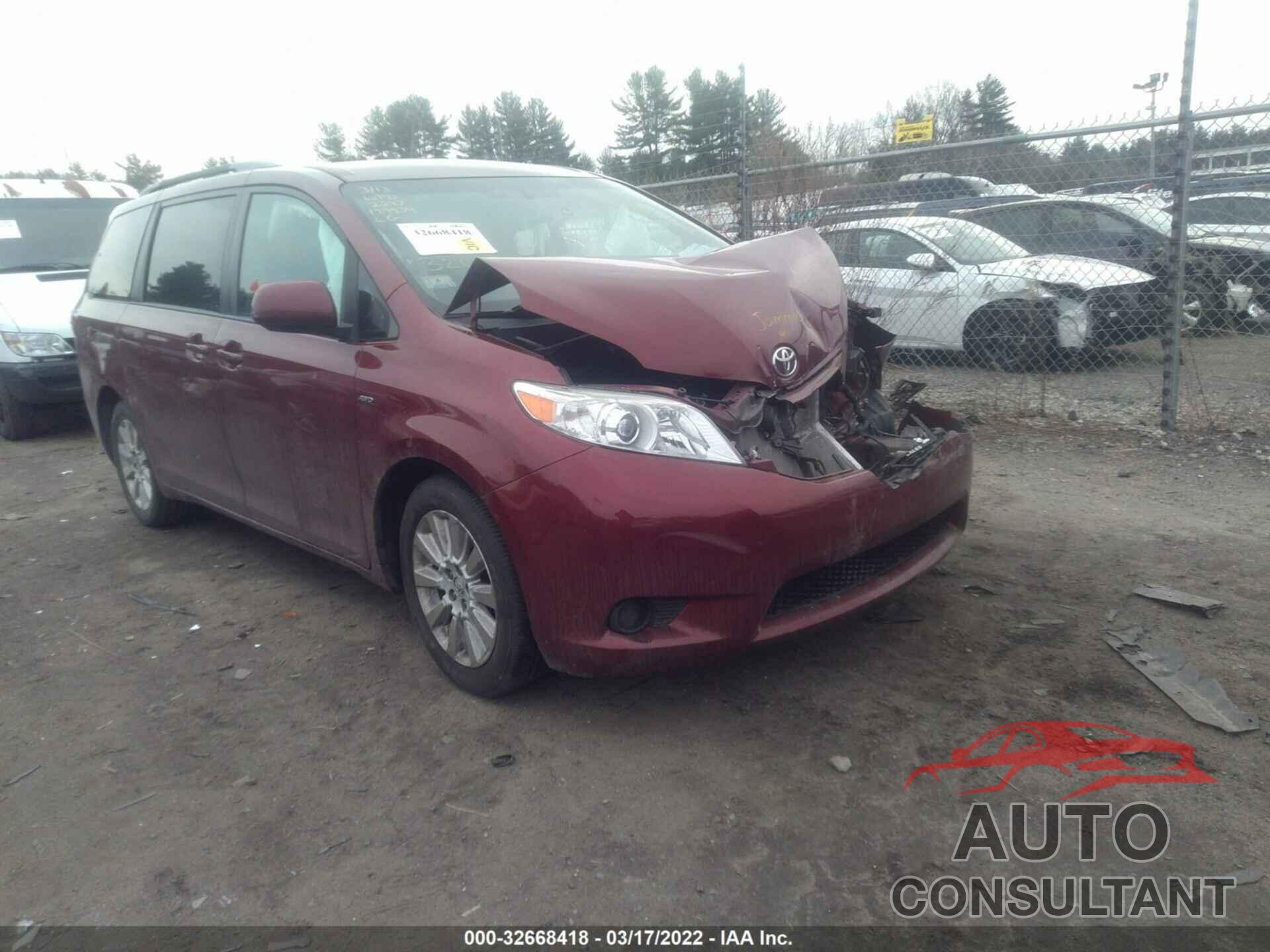 TOYOTA SIENNA 2016 - 5TDJK3DC0GS132297