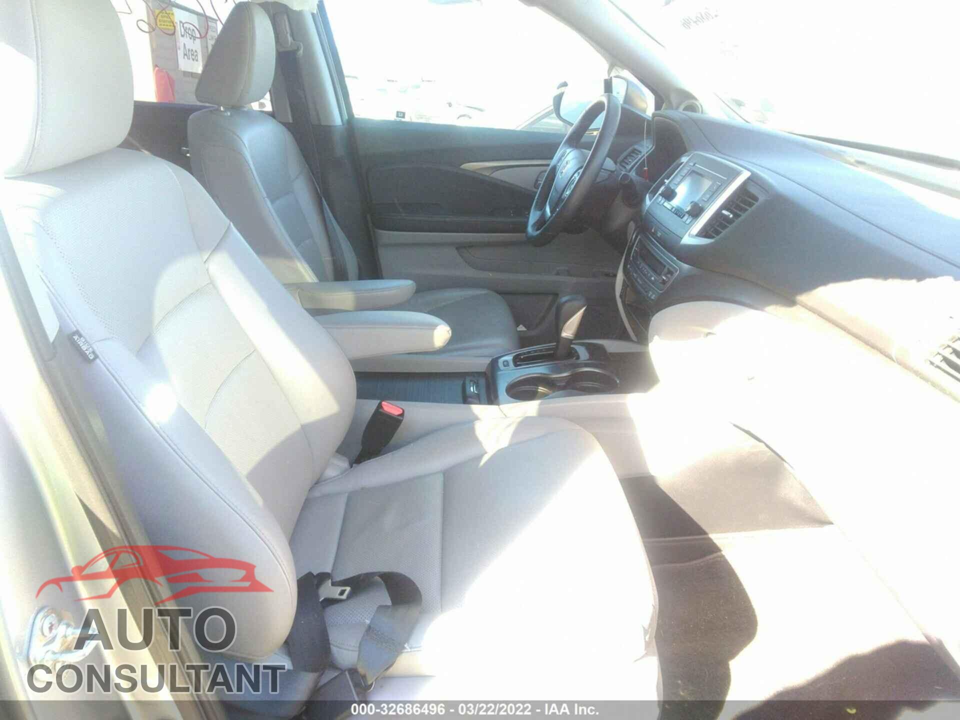 HONDA RIDGELINE 2017 - 5FPYK3F51HB023504