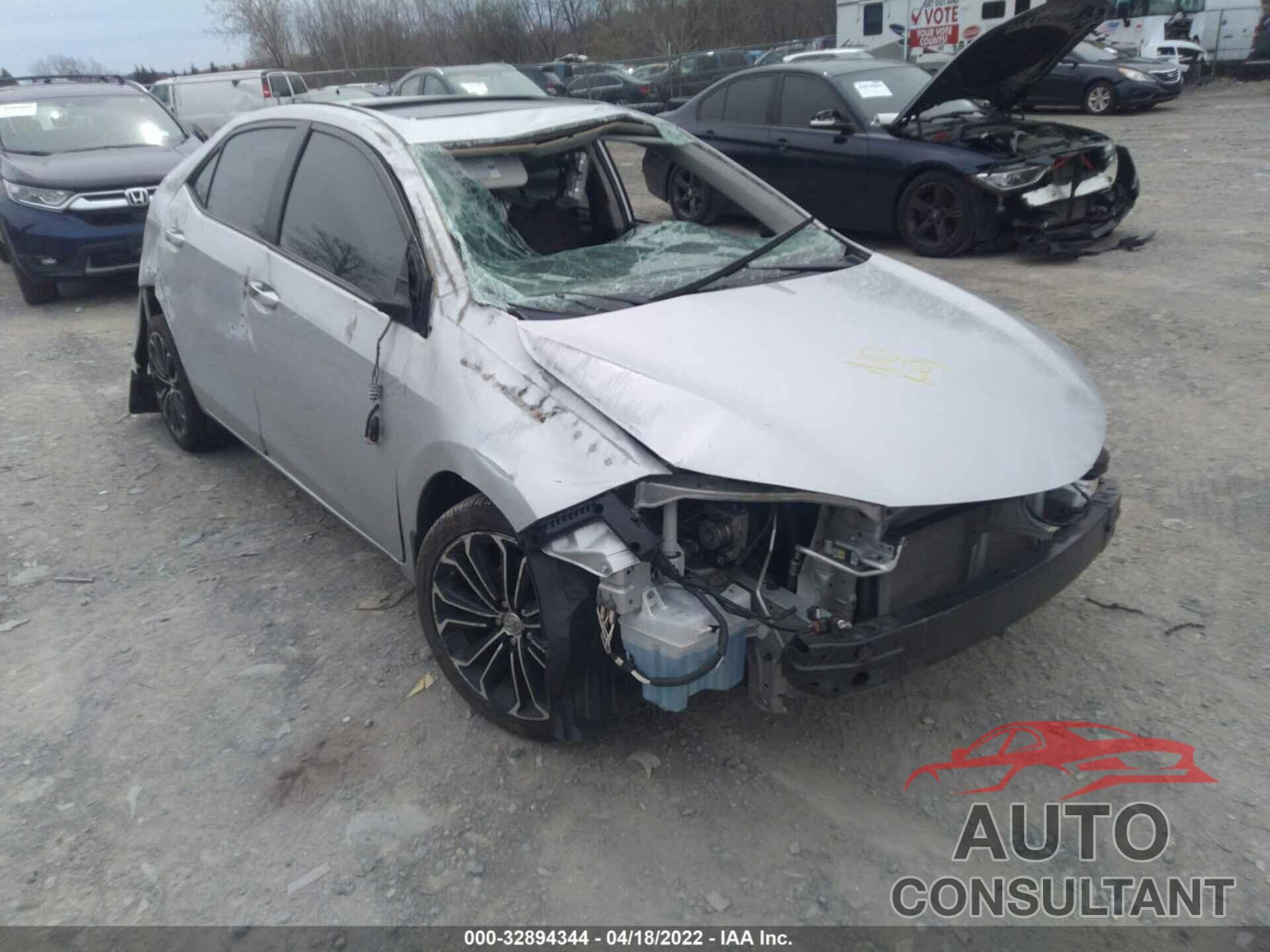 TOYOTA COROLLA 2016 - 2T1BURHE5GC739057