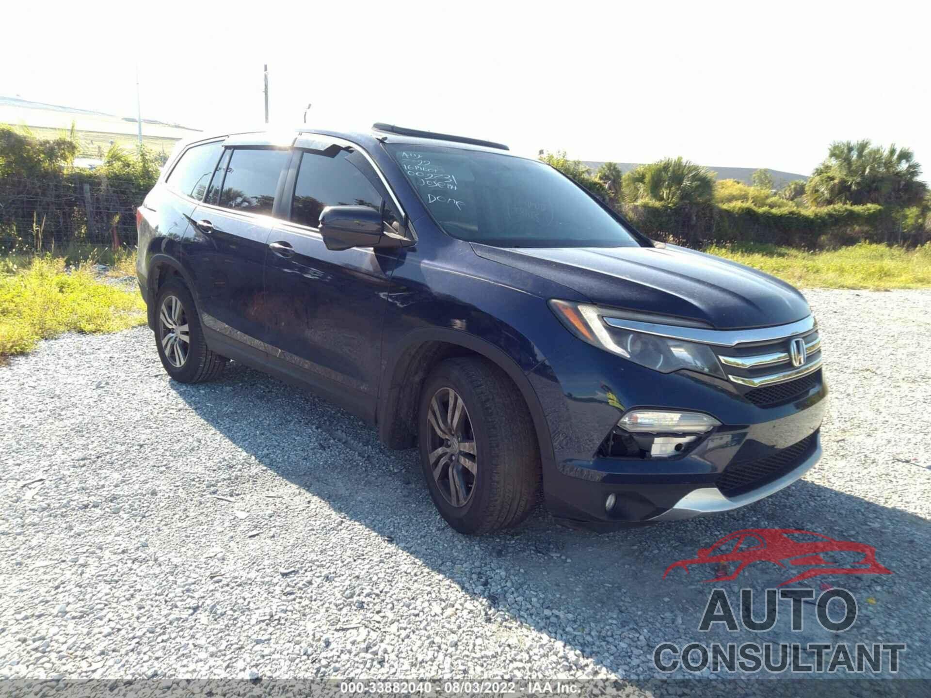 HONDA PILOT 2016 - 5FNYF5H50GB002731