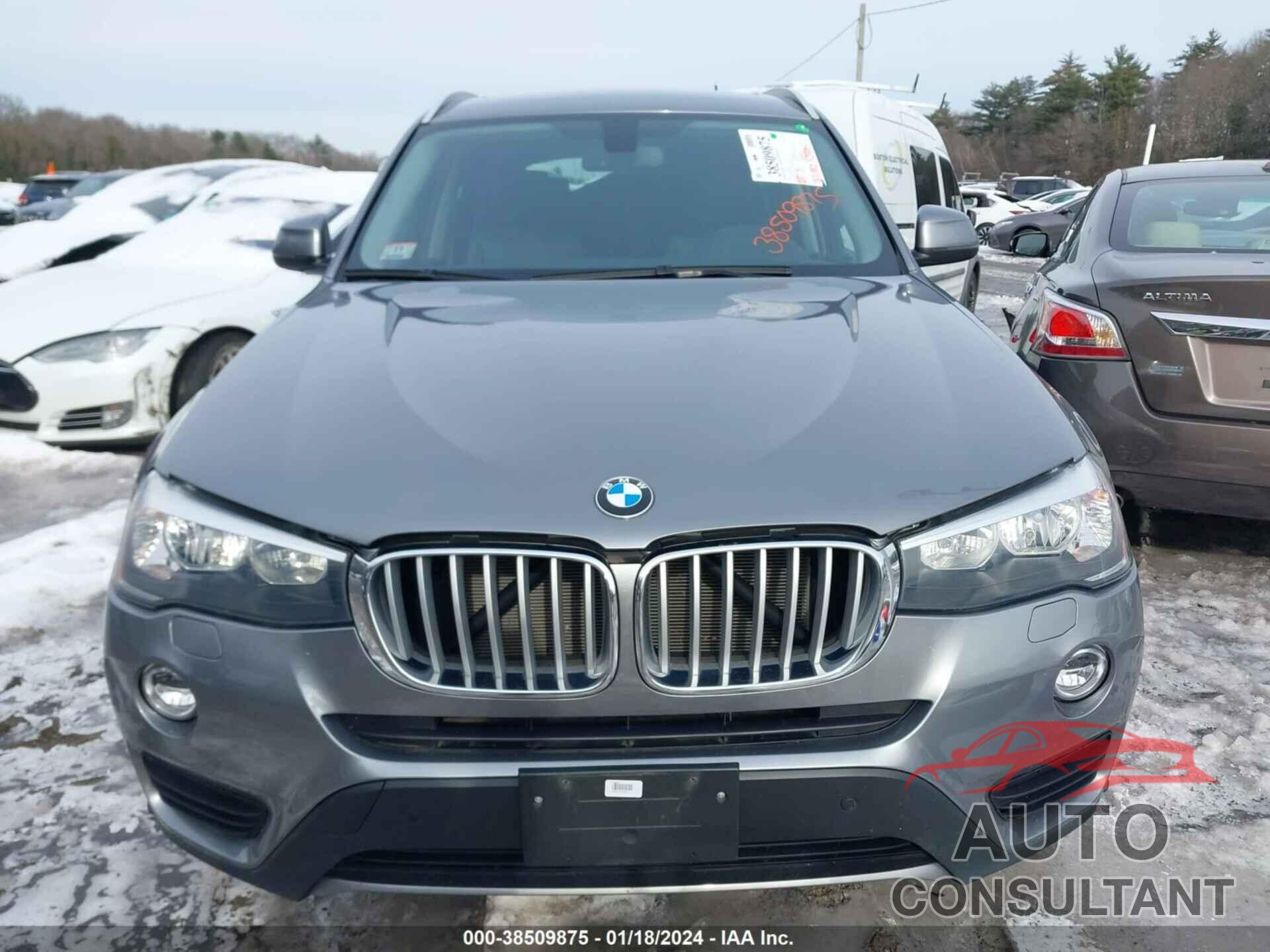 BMW X3 2016 - 5UXWX9C54G0D76911