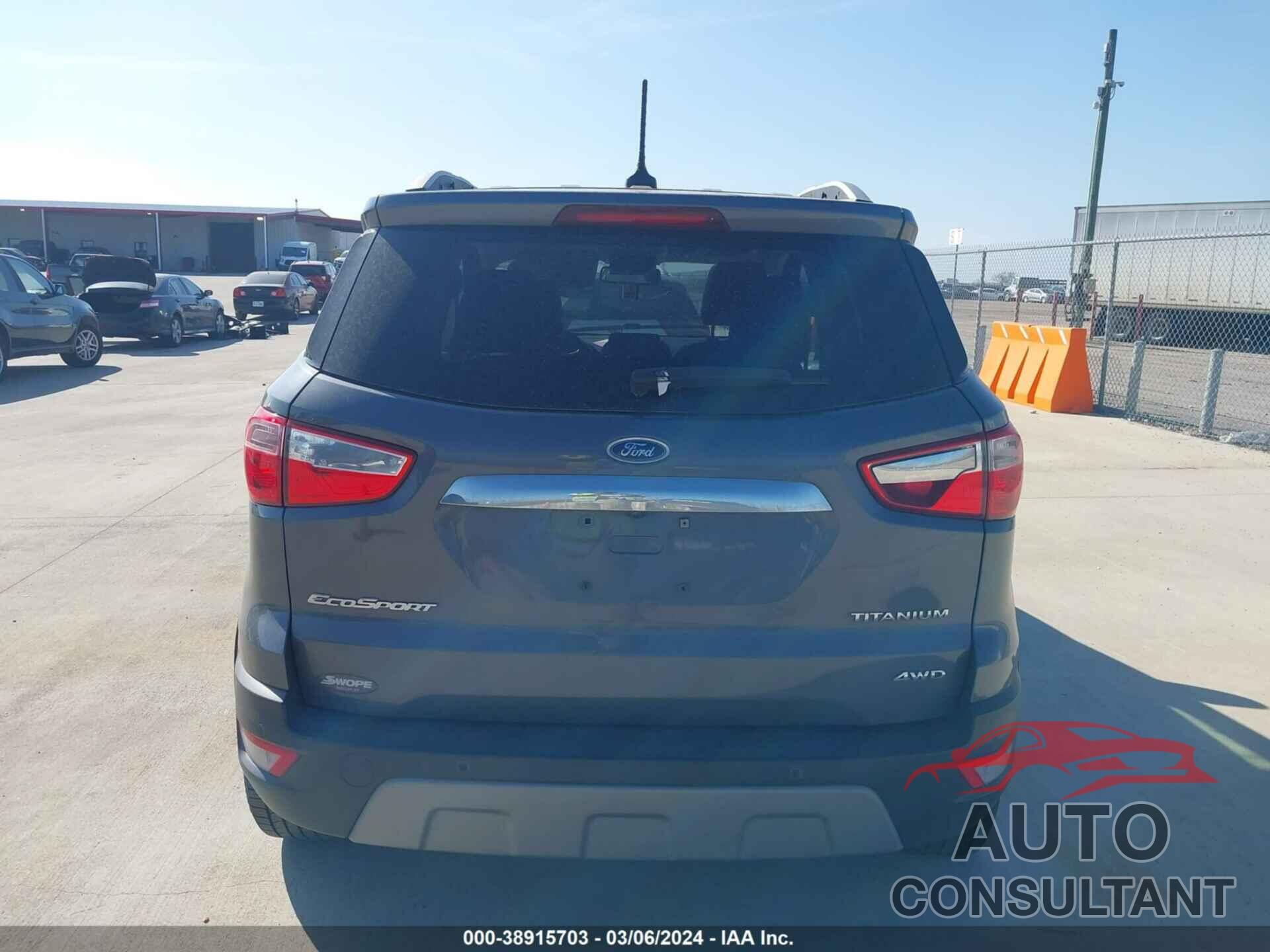 FORD ECOSPORT 2018 - MAJ6P1WLXJC189629