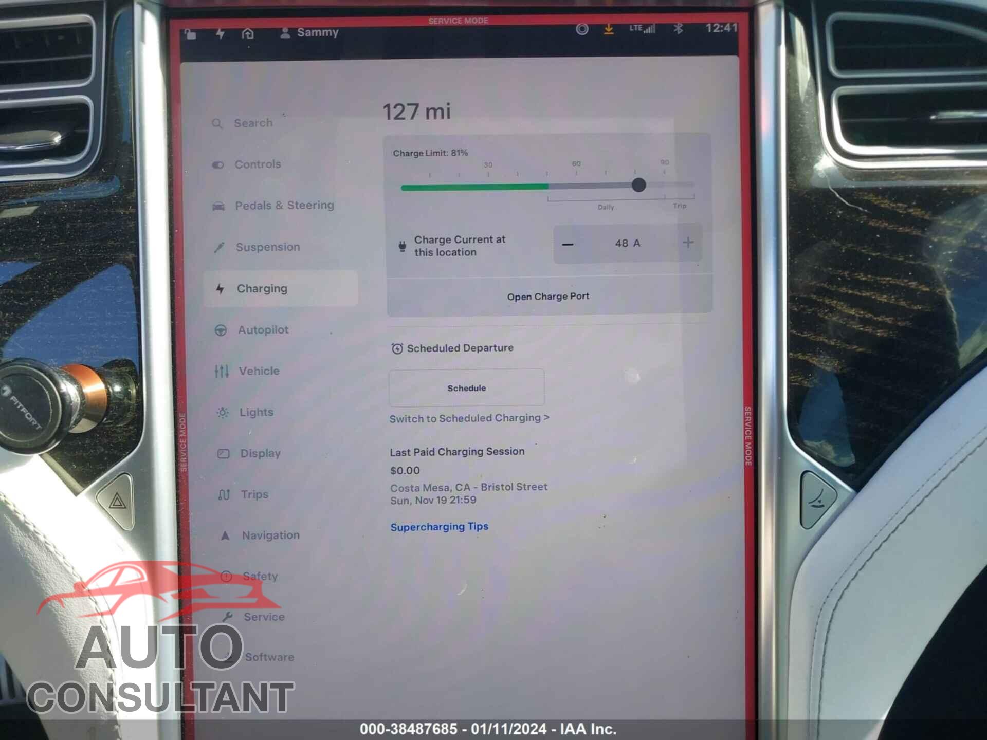 TESLA MODEL S 2017 - 5YJSA1E23HF185860