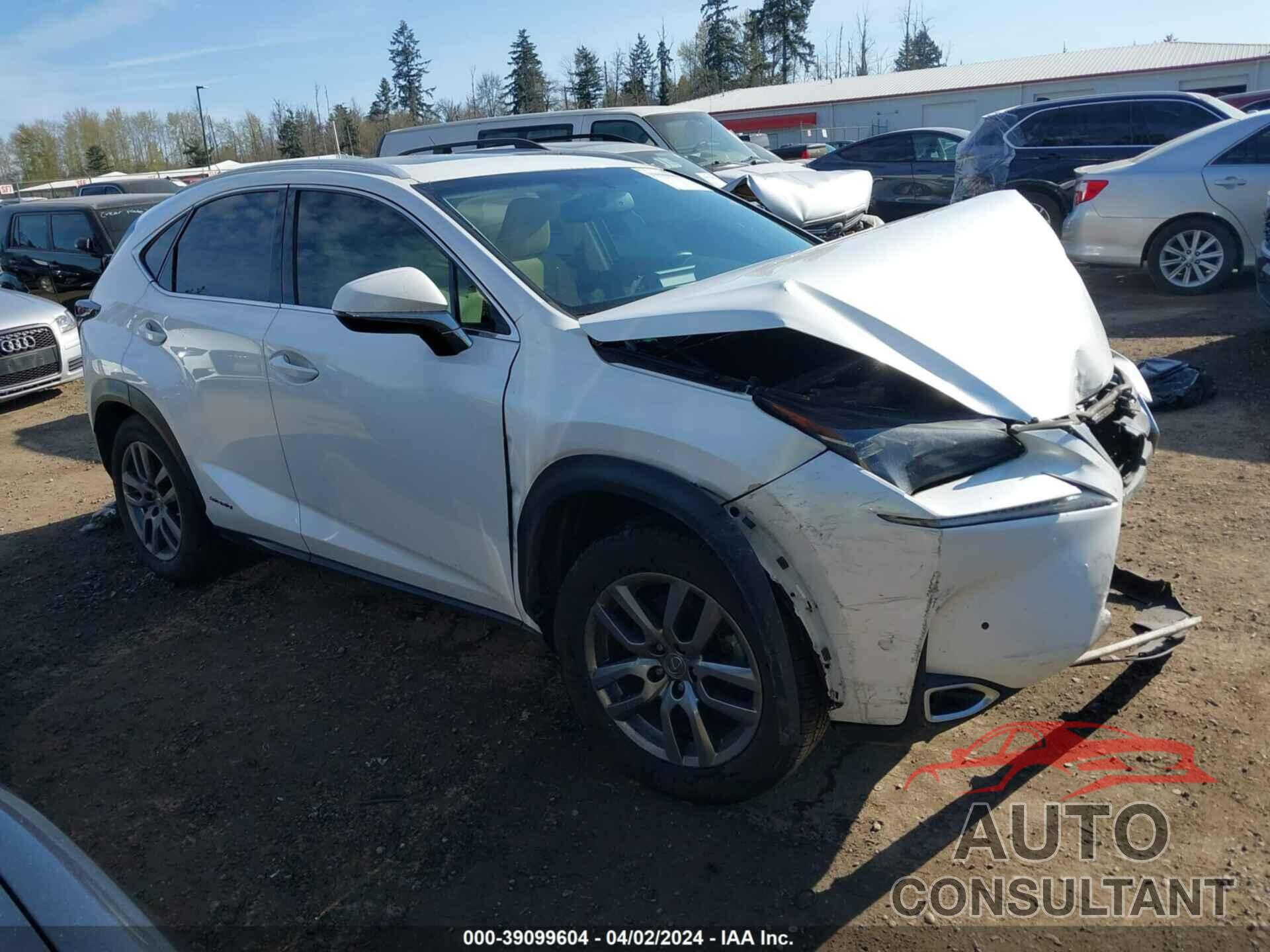 LEXUS NX 300H 2016 - JTJBJRBZXG2033041