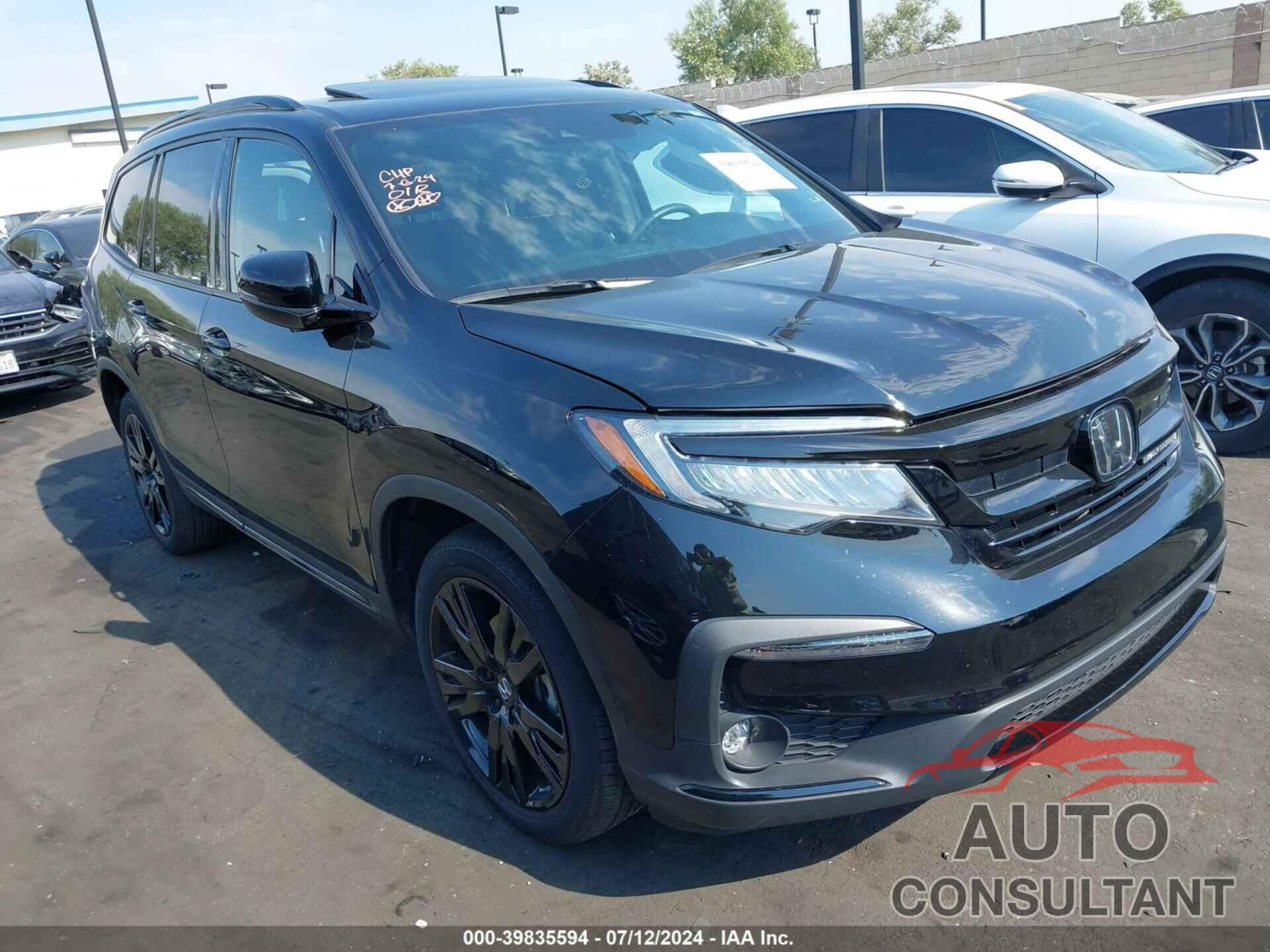 HONDA PILOT 2021 - 5FNYF6H72MB062237