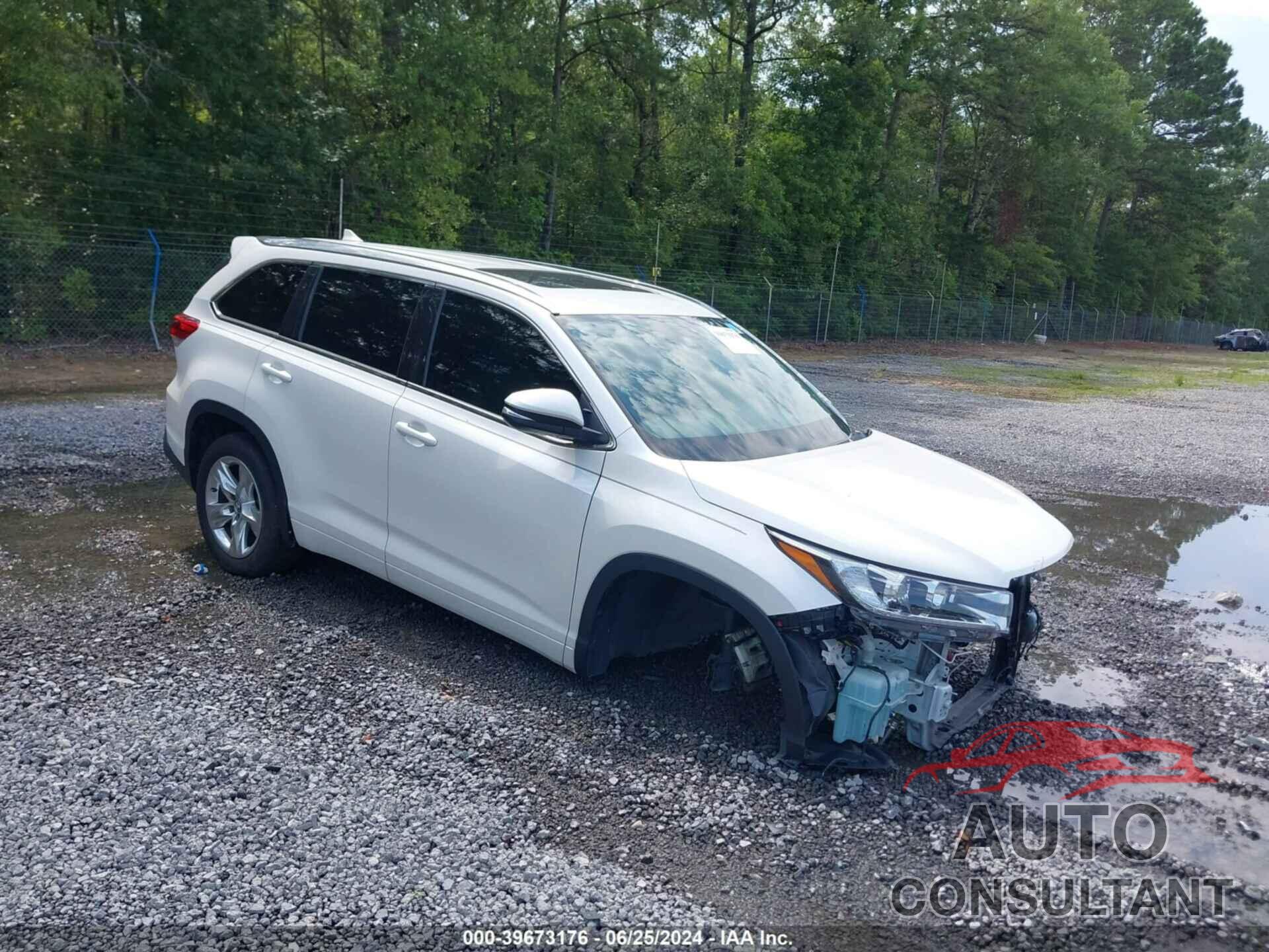 TOYOTA HIGHLANDER 2018 - 5TDYZRFH3JS259249