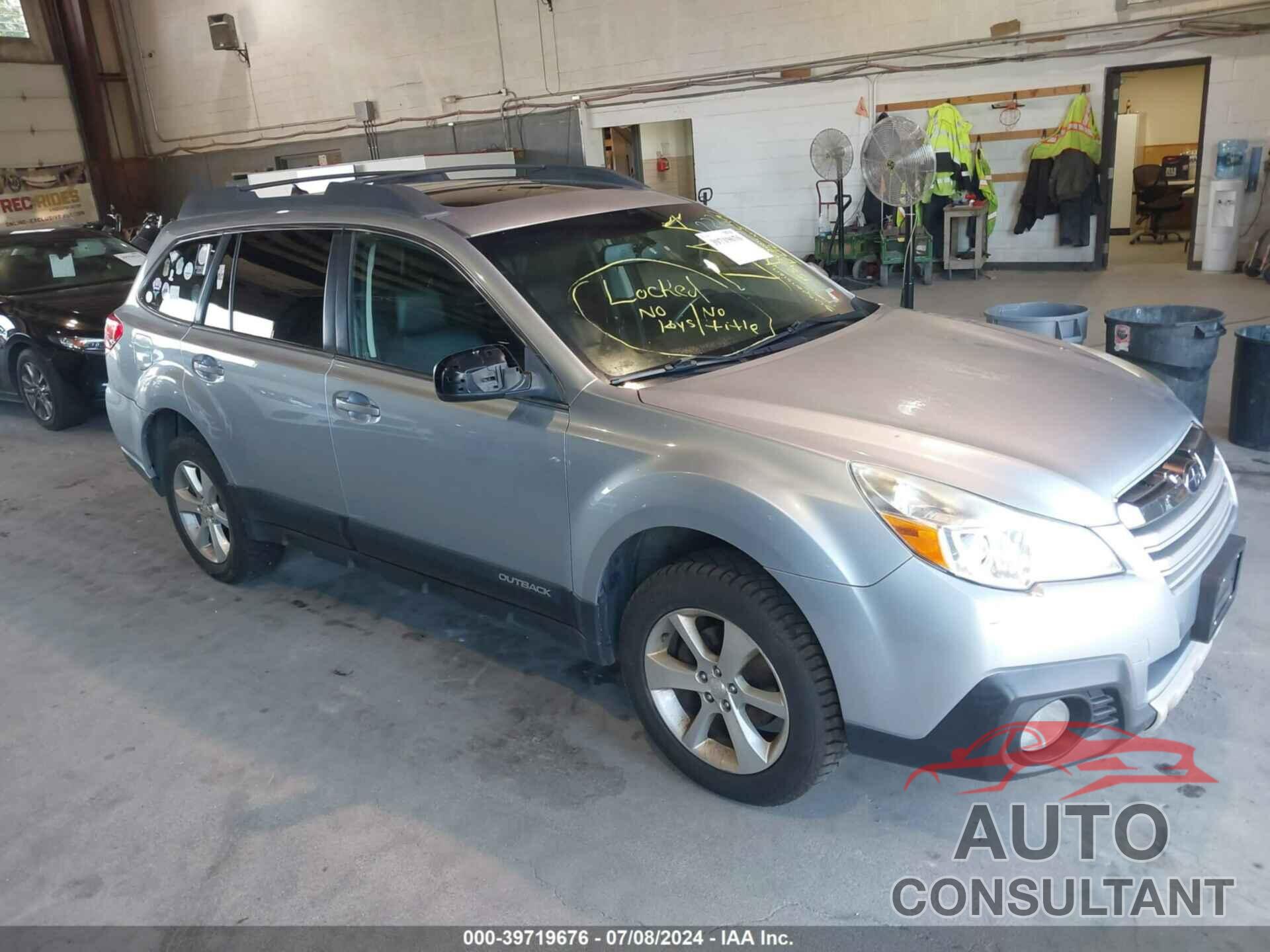 SUBARU OUTBACK 2013 - 4S4BRBLC6D3286792