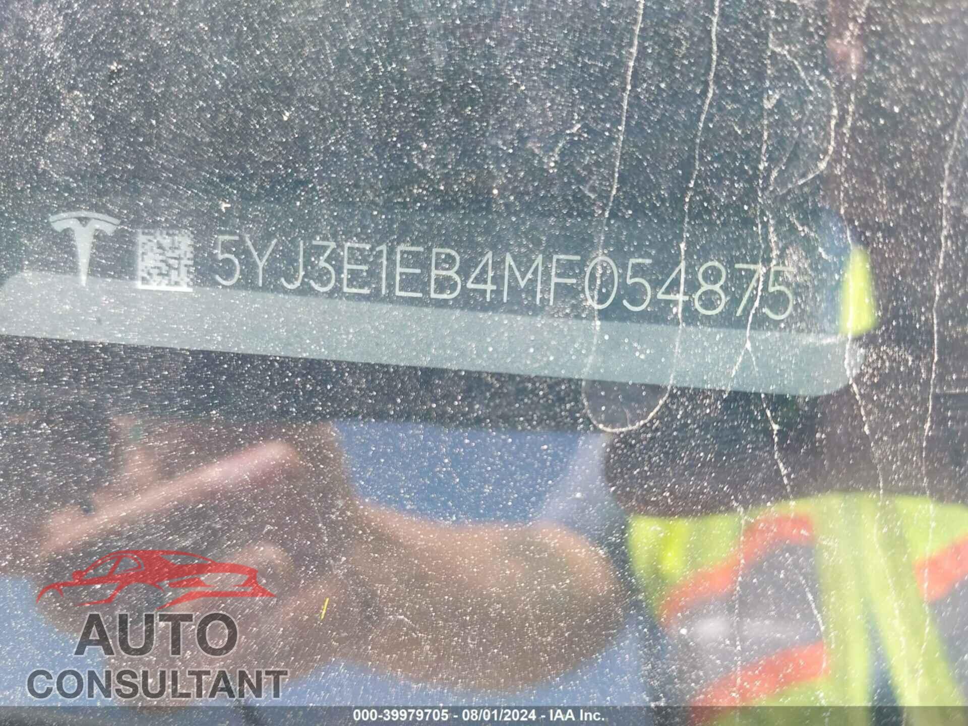 TESLA MODEL 3 2021 - 5YJ3E1EB4MF054875