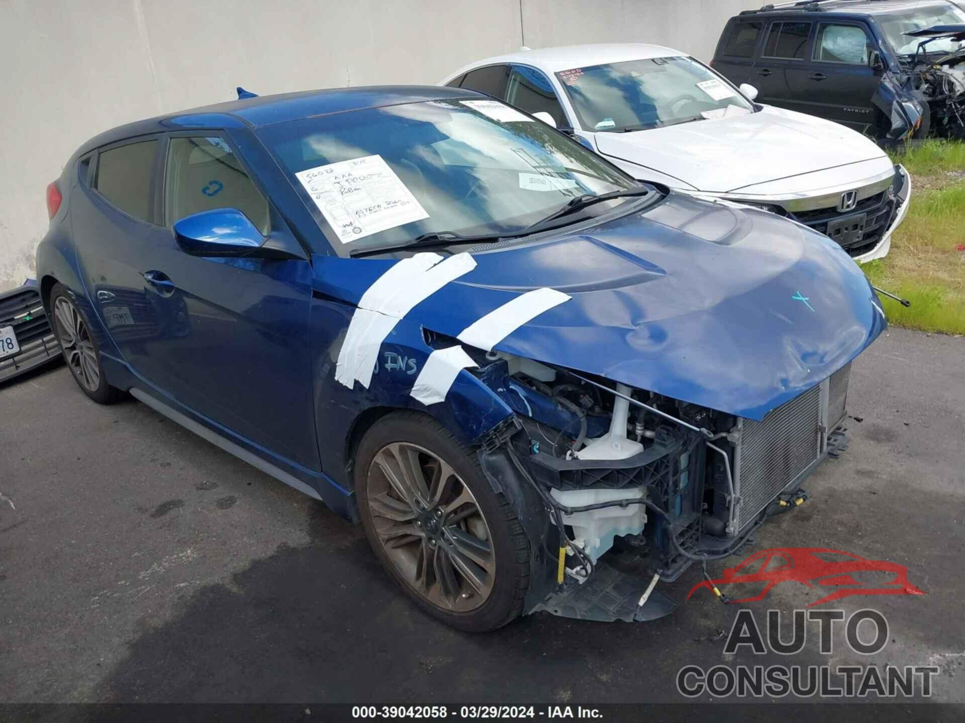 HYUNDAI VELOSTER 2016 - KMHTC6AE6GU255767