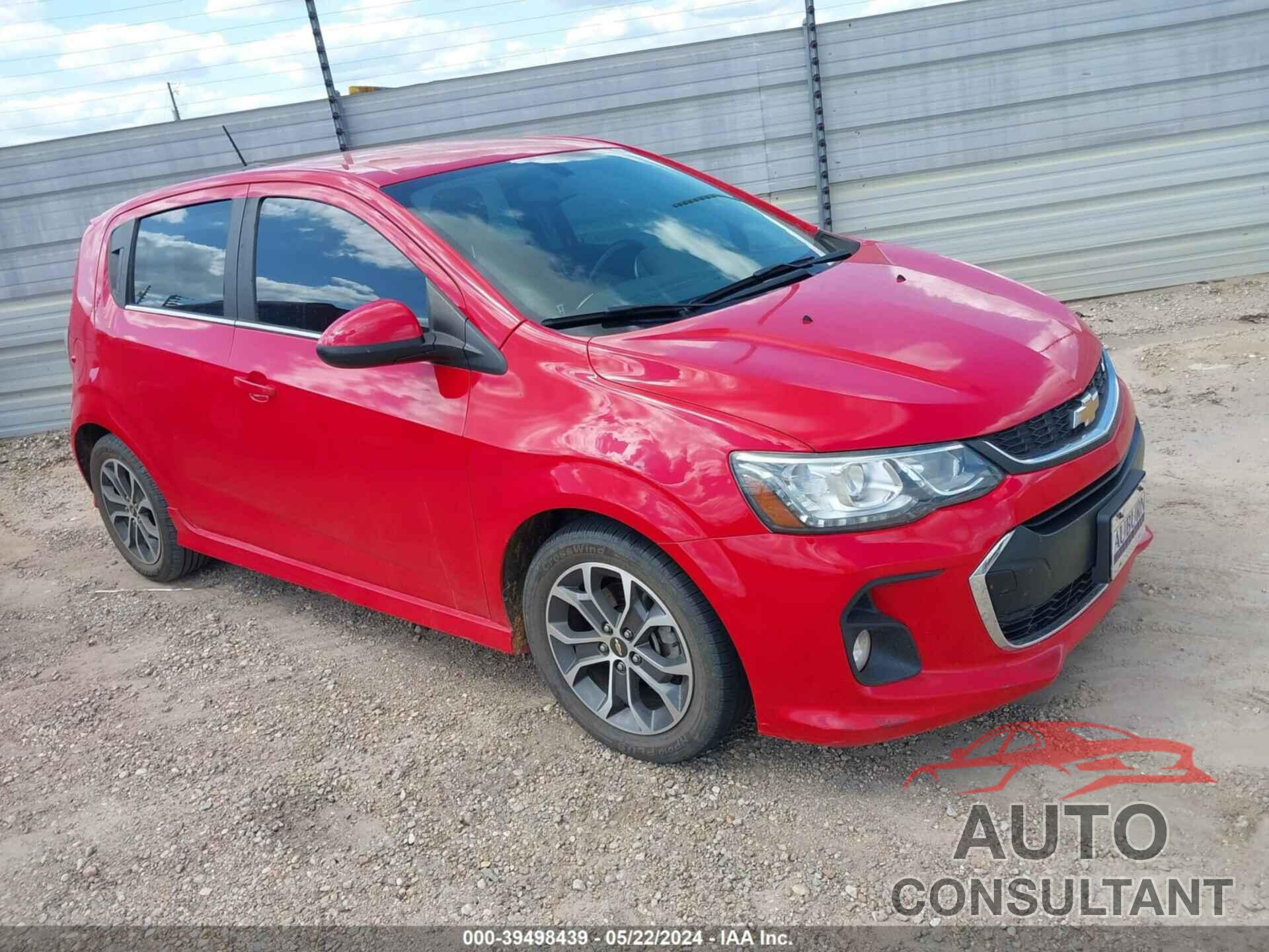 CHEVROLET SONIC 2017 - 1G1JD6SH9H4158347