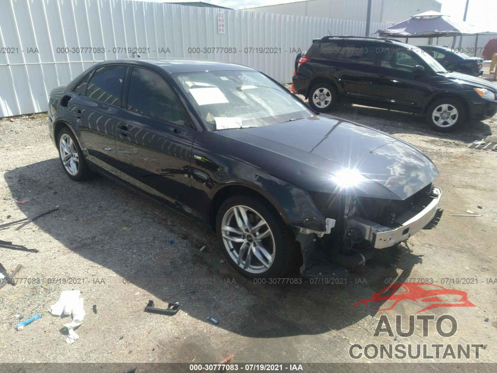 AUDI A4 2017 - WAUKMAF49HN057967