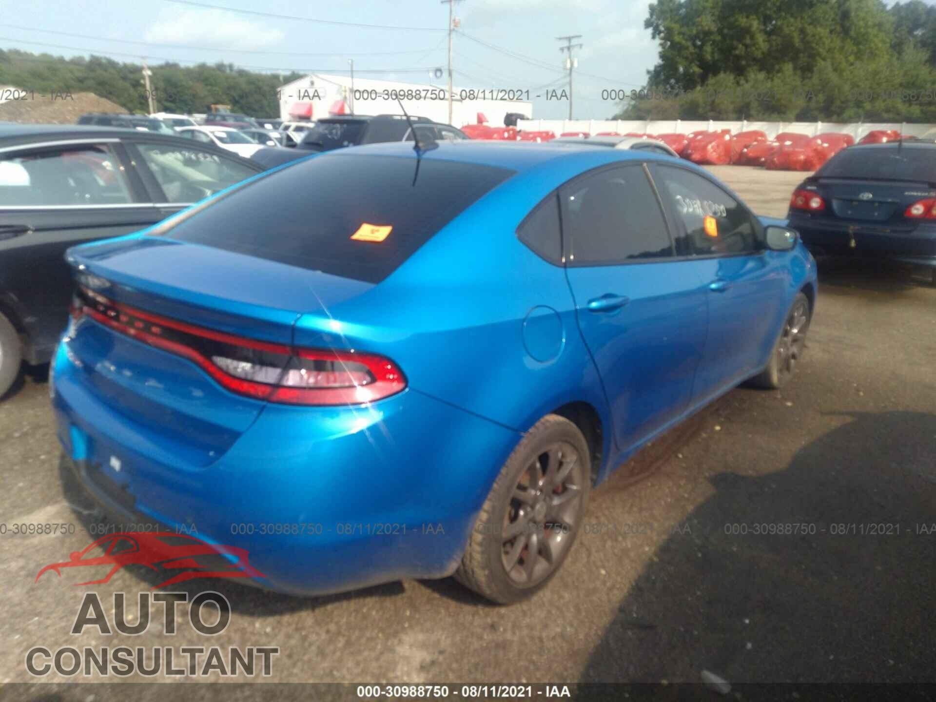 DODGE DART 2016 - 1C3CDFAA8GD577488