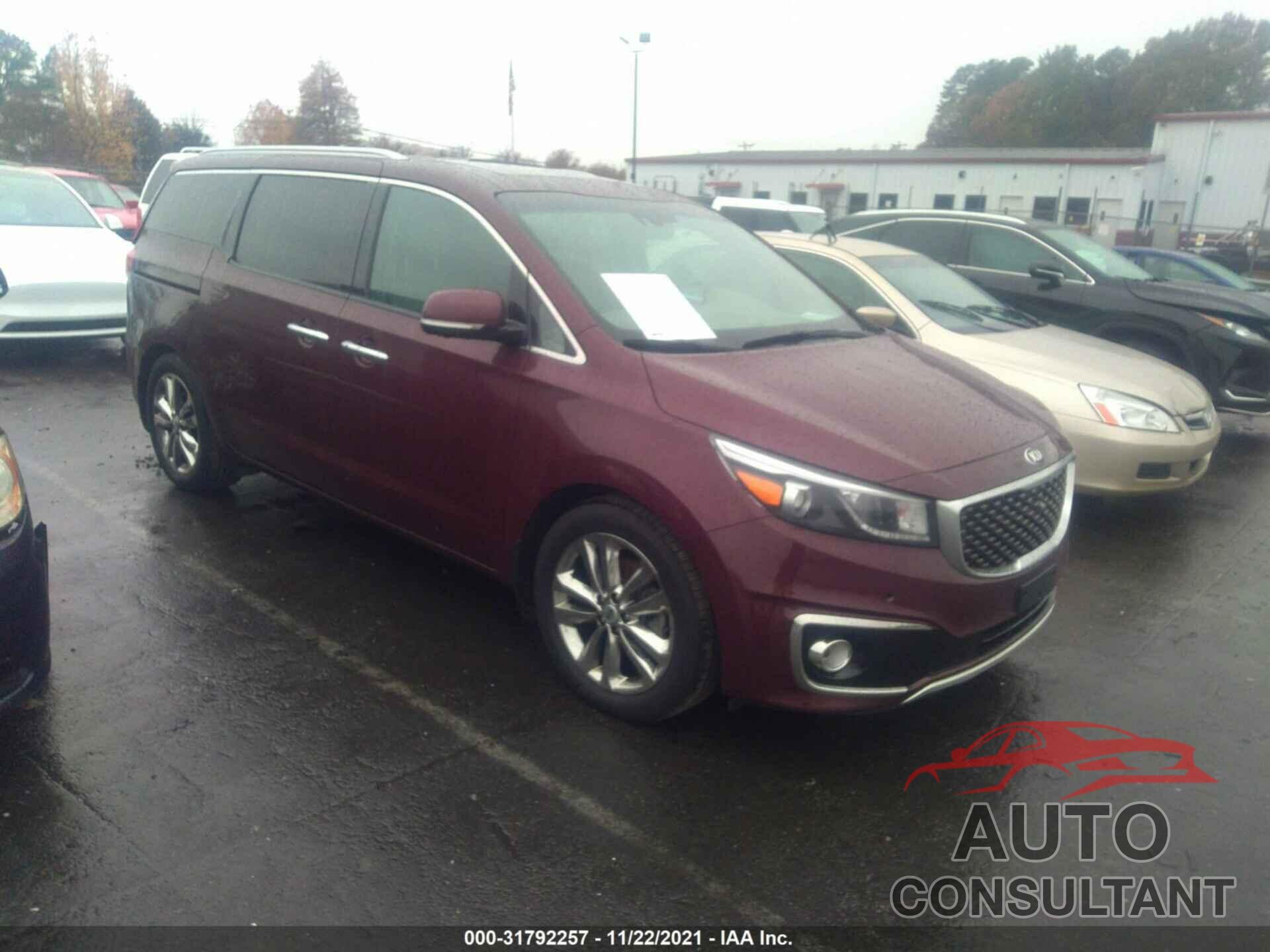 KIA SEDONA 2016 - KNDME5C18G6236603