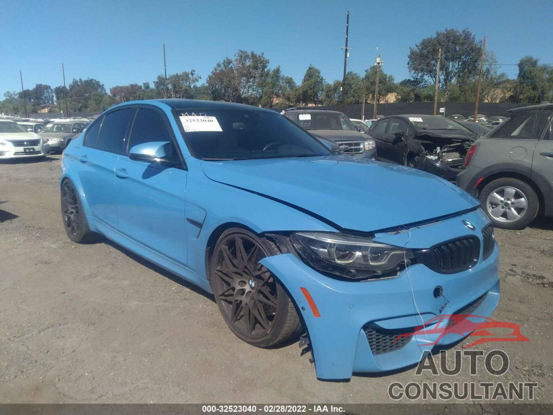 BMW M3 2018 - WBS8M9C51J5K98459