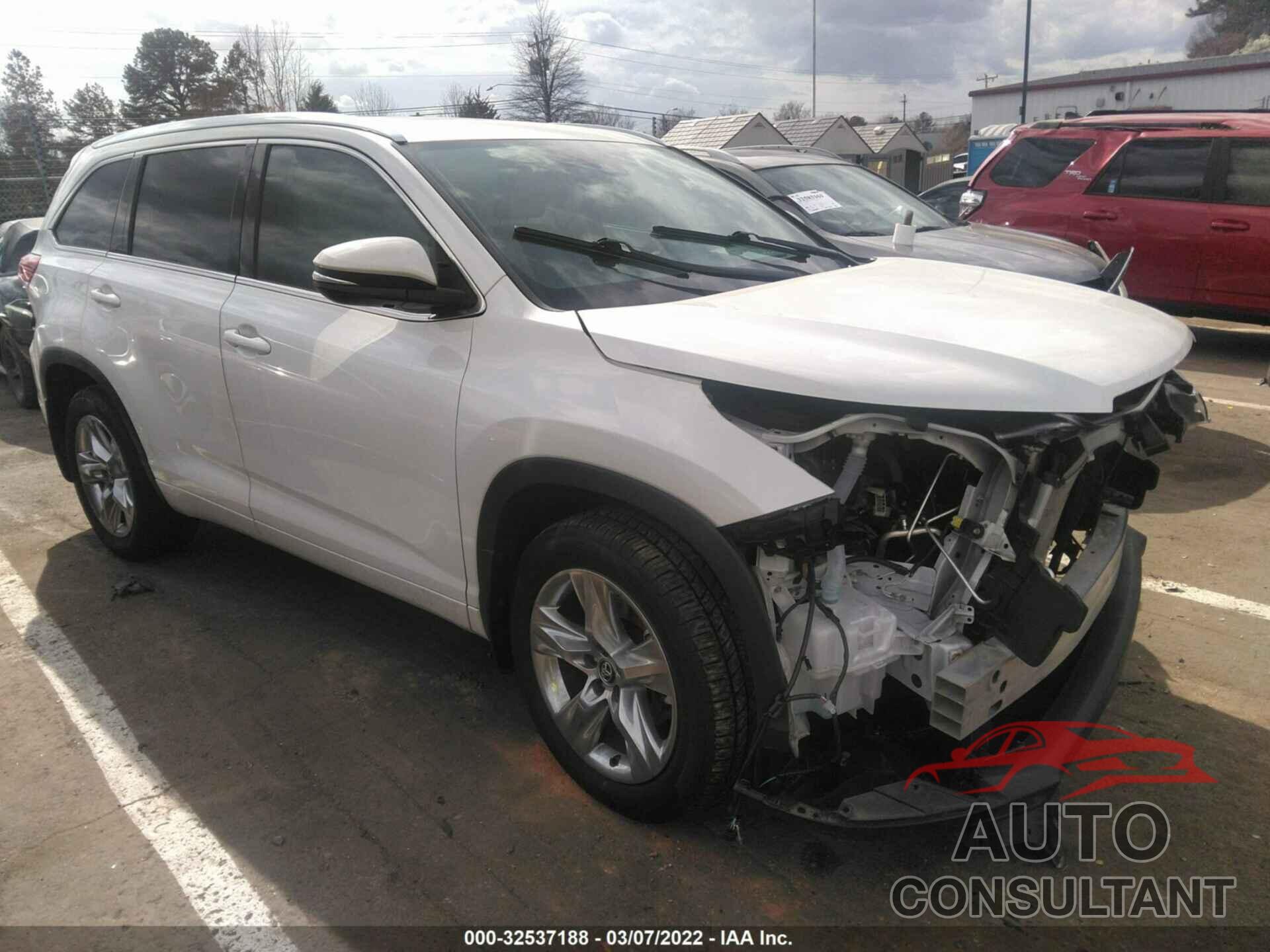TOYOTA HIGHLANDER 2019 - 5TDDZRFH4KS932274