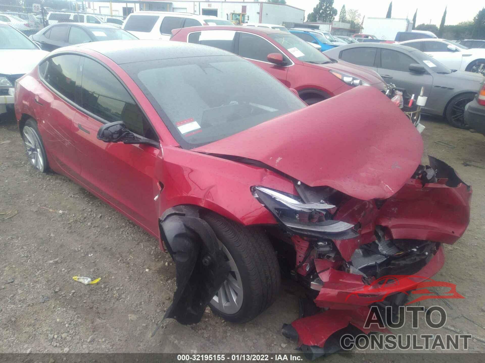 TESLA MODEL 3 2022 - 5YJ3E1EA8NF128761