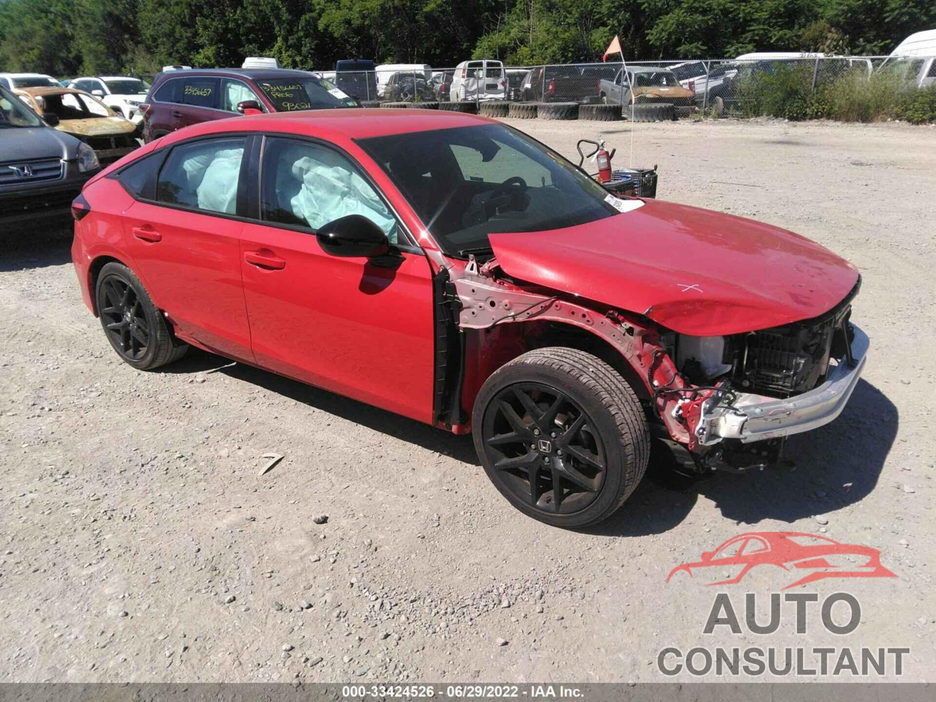 HONDA CIVIC HATCHBACK 2022 - 19XFL2H85NE013218