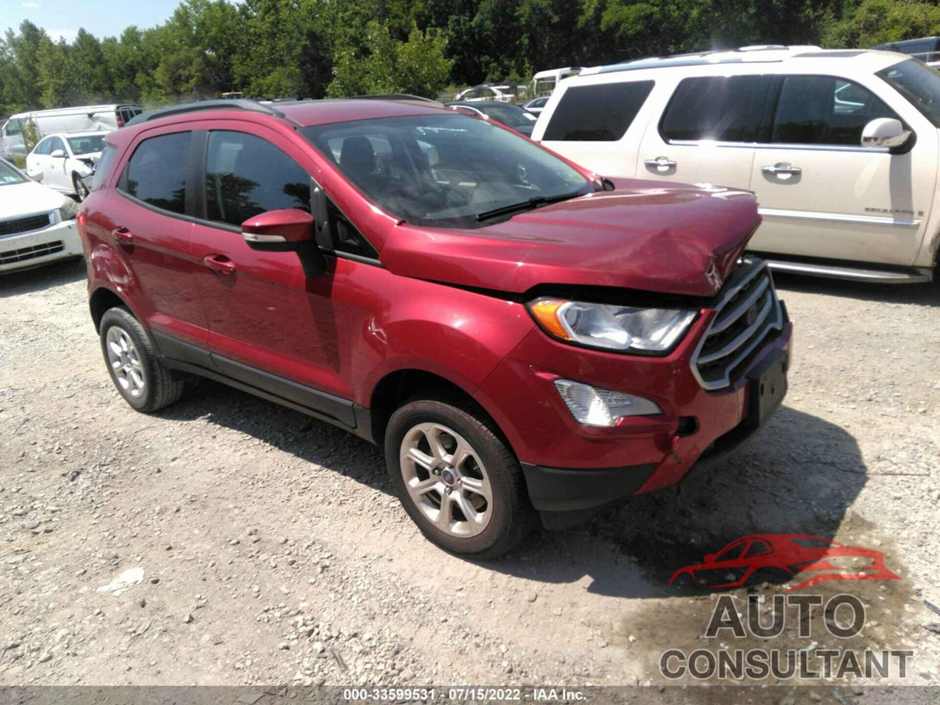 FORD ECOSPORT 2018 - MAJ6P1UL8JC221853