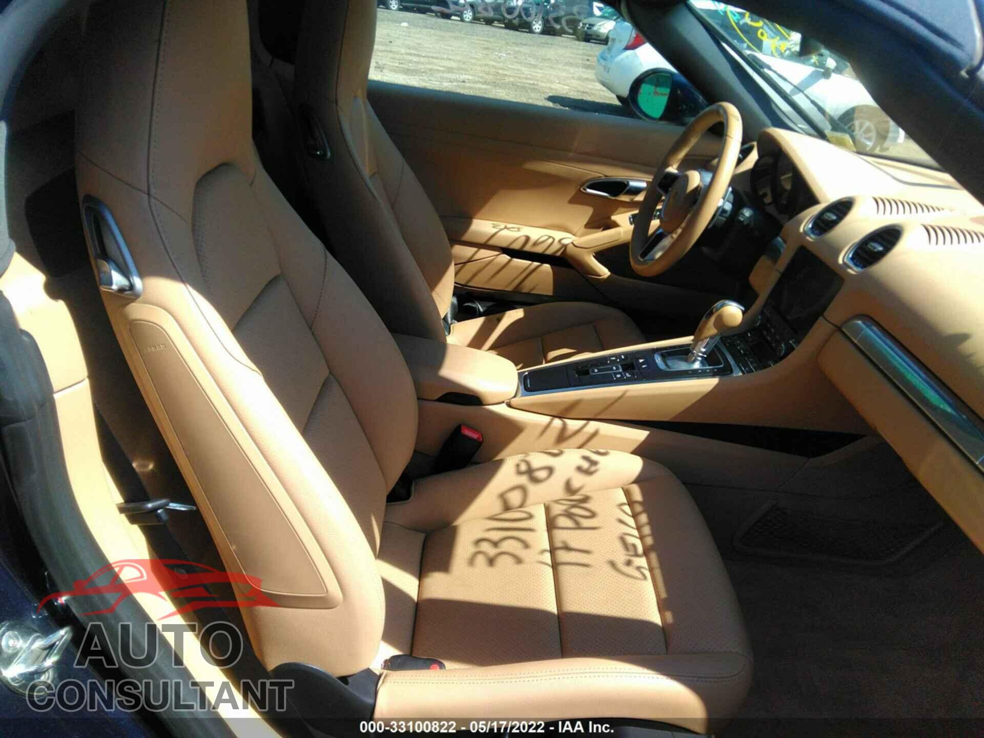 PORSCHE 718 BOXSTER 2017 - WP0CA2A86HS221340