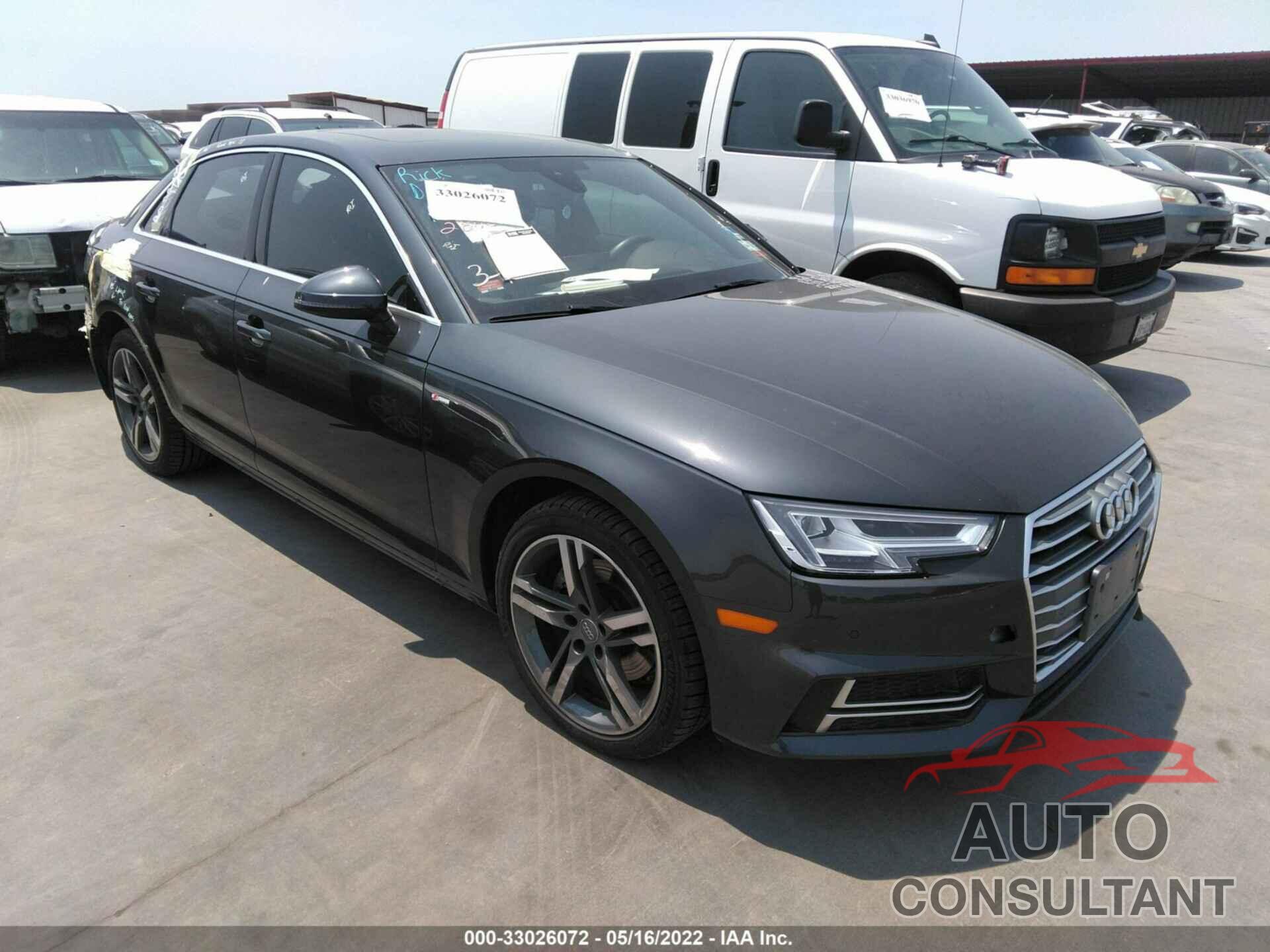 AUDI A4 2018 - WAULMAF41JA083738