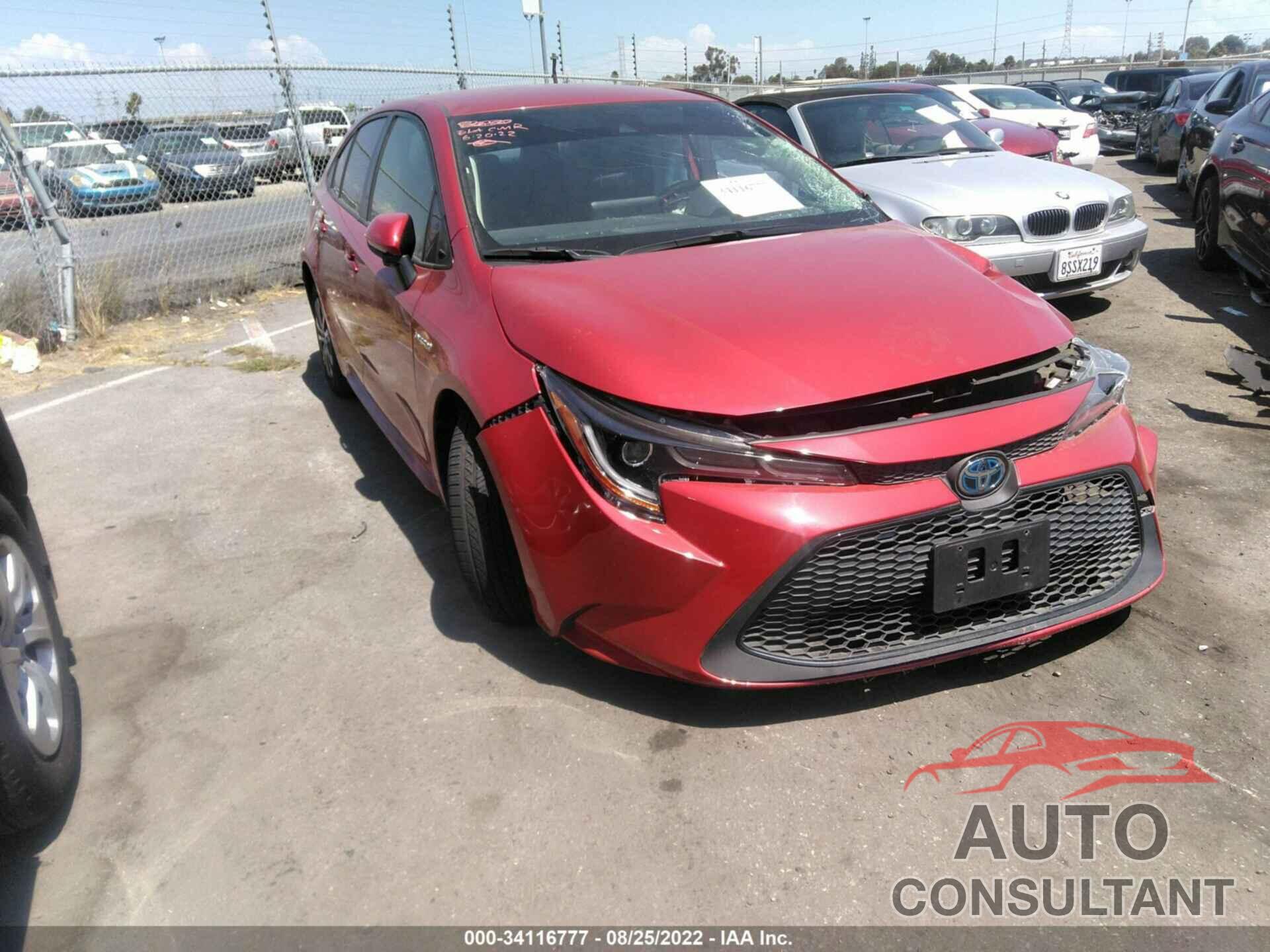 TOYOTA COROLLA 2021 - JTDEAMDE9MJ018724