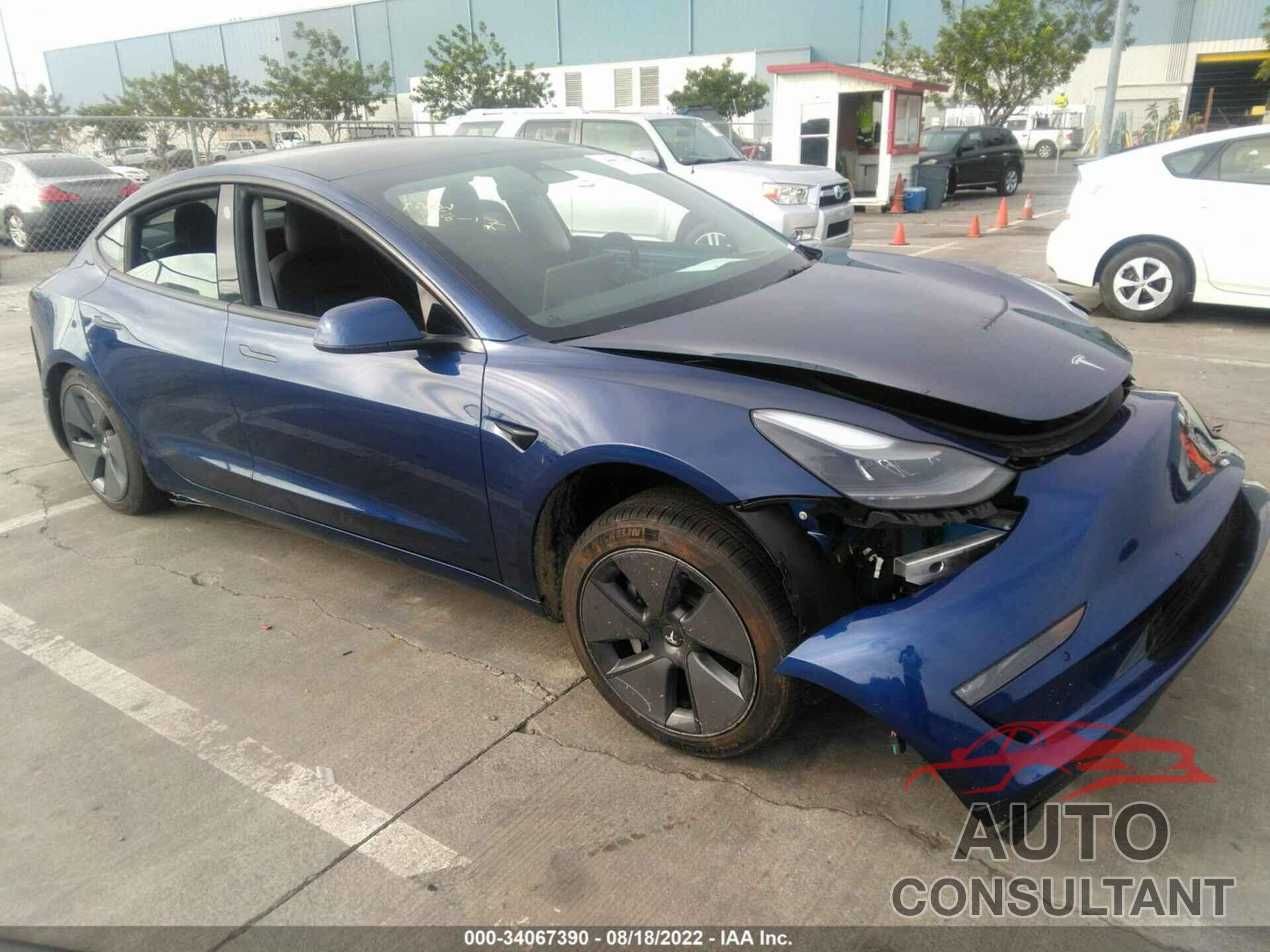 TESLA MODEL 3 2022 - 5YJ3E1EB0NF231374