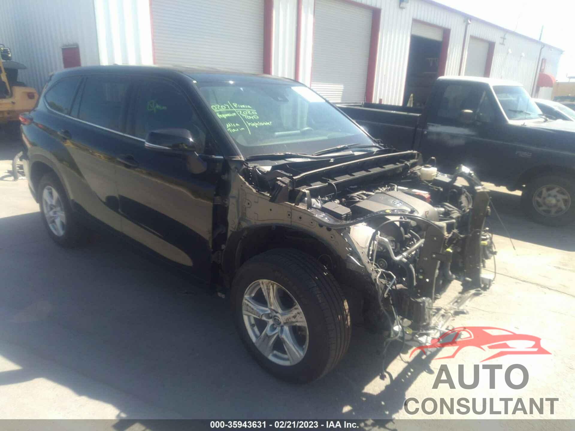 TOYOTA HIGHLANDER 2020 - 5TDCZRAH6LS019861