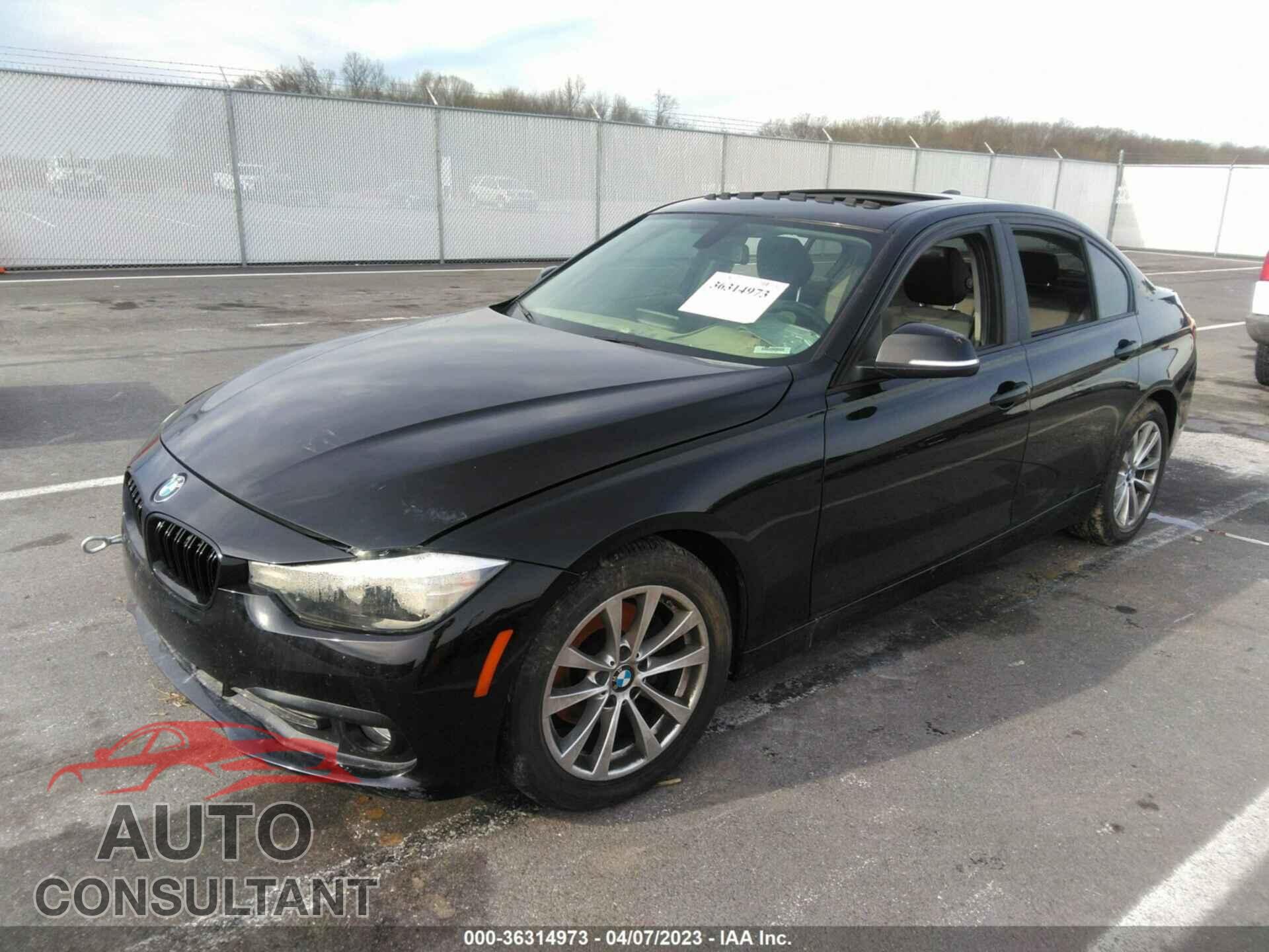 BMW 3 SERIES 2016 - WBA8E5G5XGNU20667