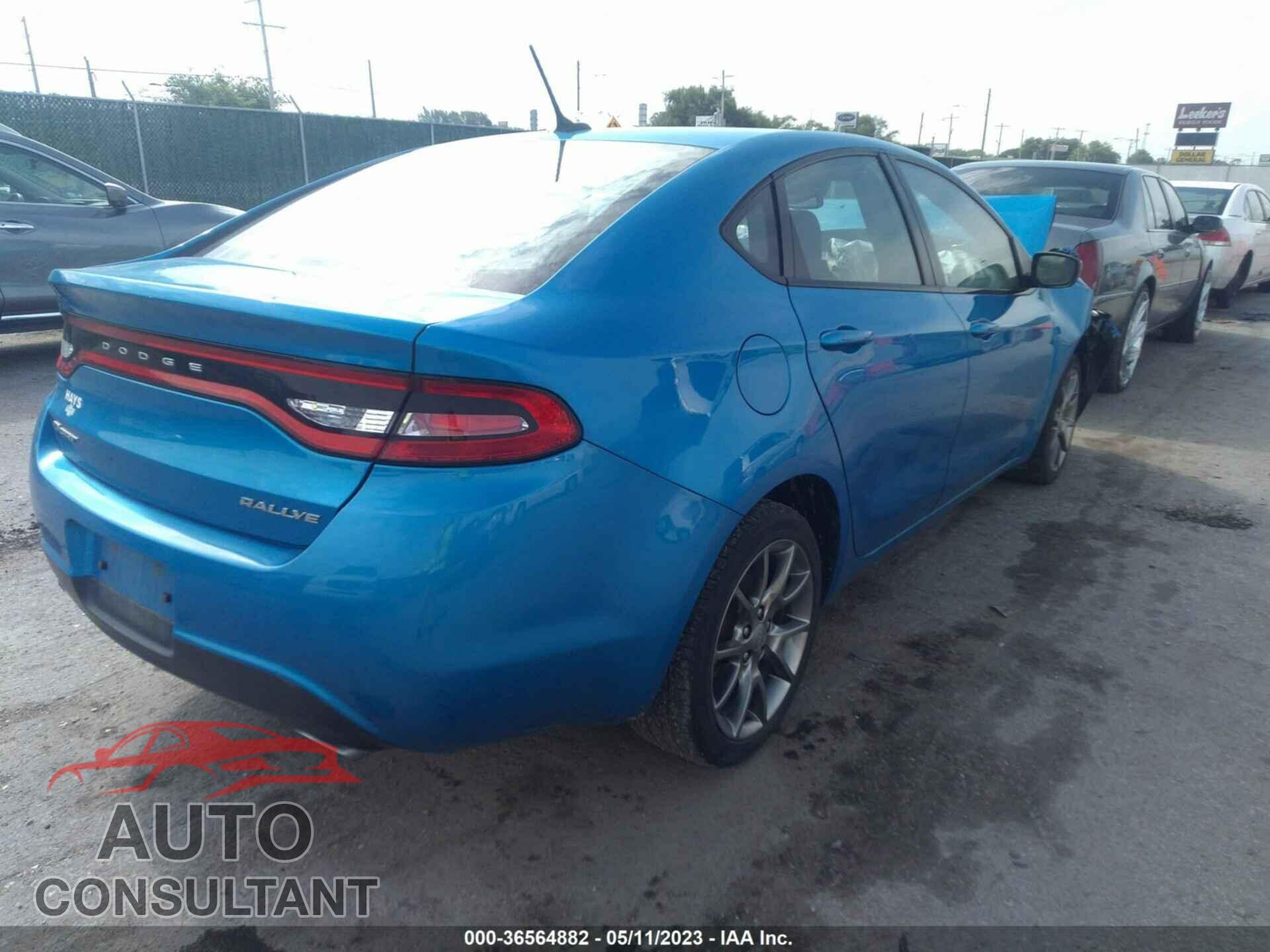 DODGE DART 2015 - 1C3CDFBB1FD252378
