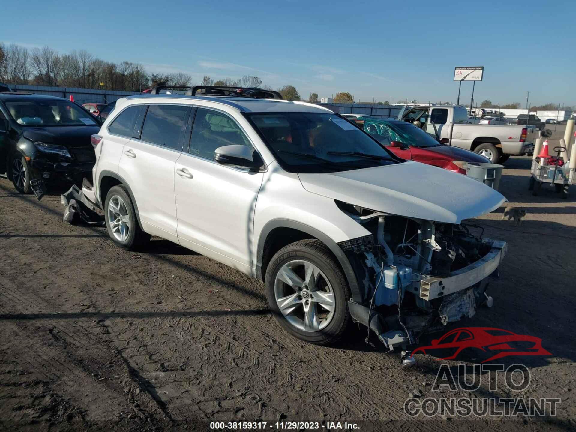 TOYOTA HIGHLANDER 2016 - 5TDYKRFH6GS150524