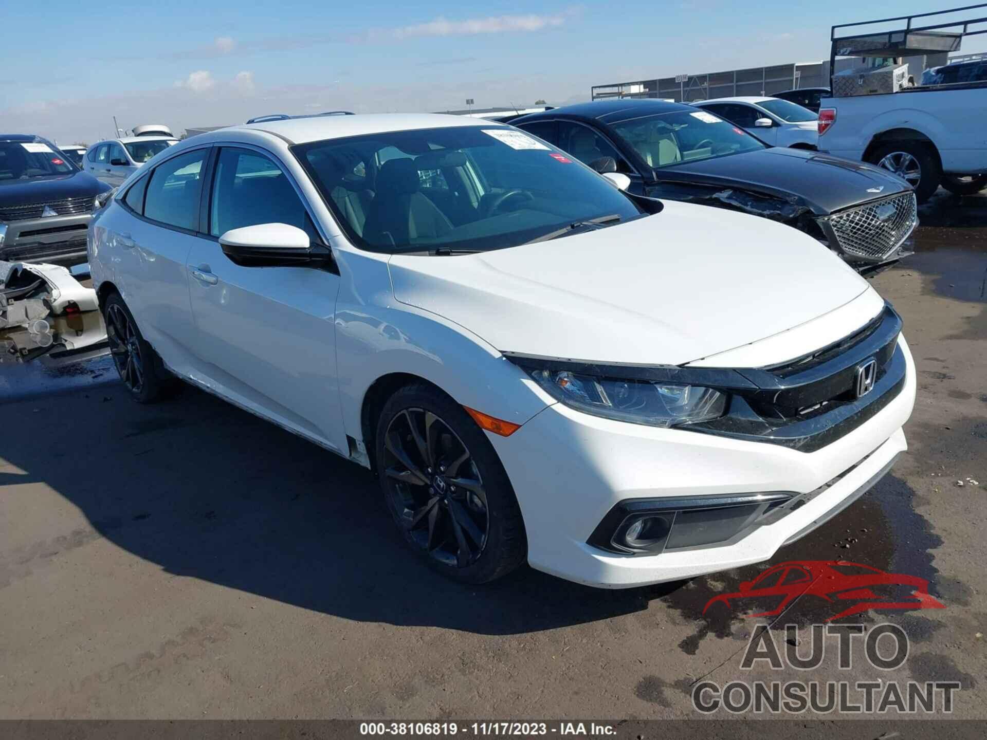 HONDA CIVIC SEDAN 2019 - 19XFC2F82KE048507