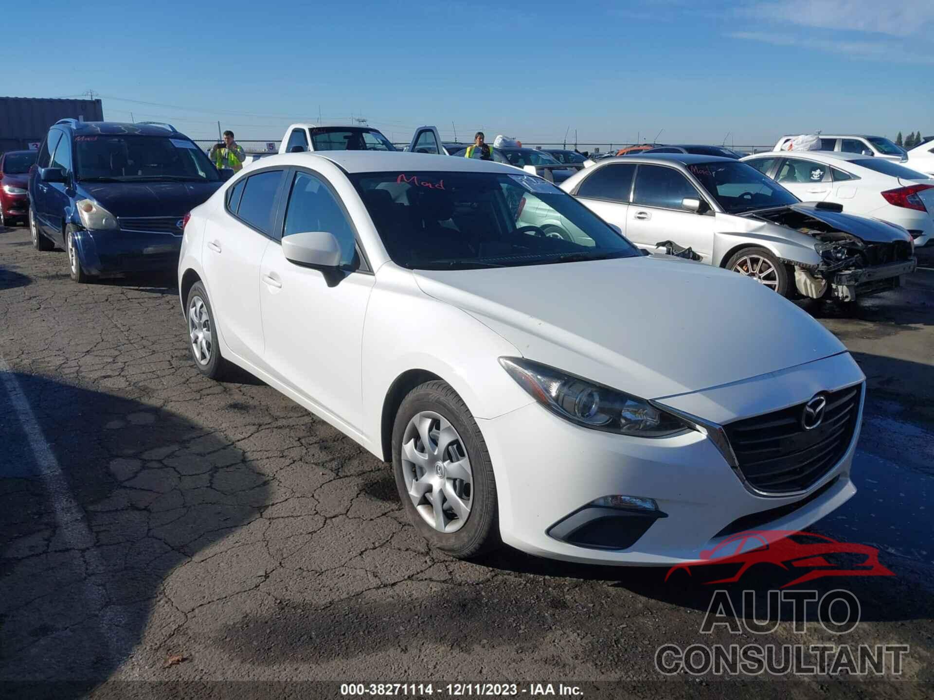 MAZDA MAZDA3 2015 - JM1BM1U74F1260656