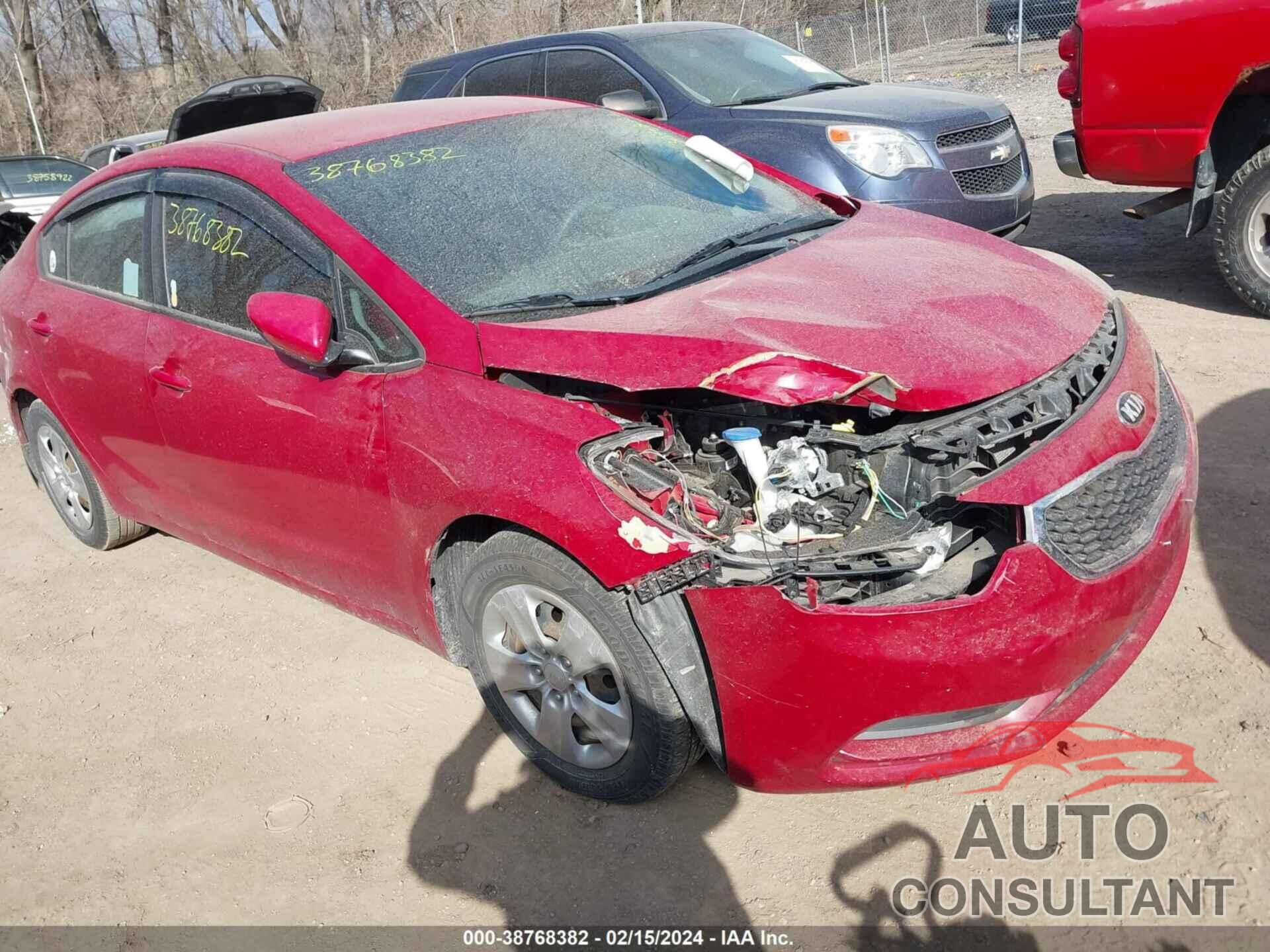 KIA FORTE 2016 - KNAFK4A6XG5605328