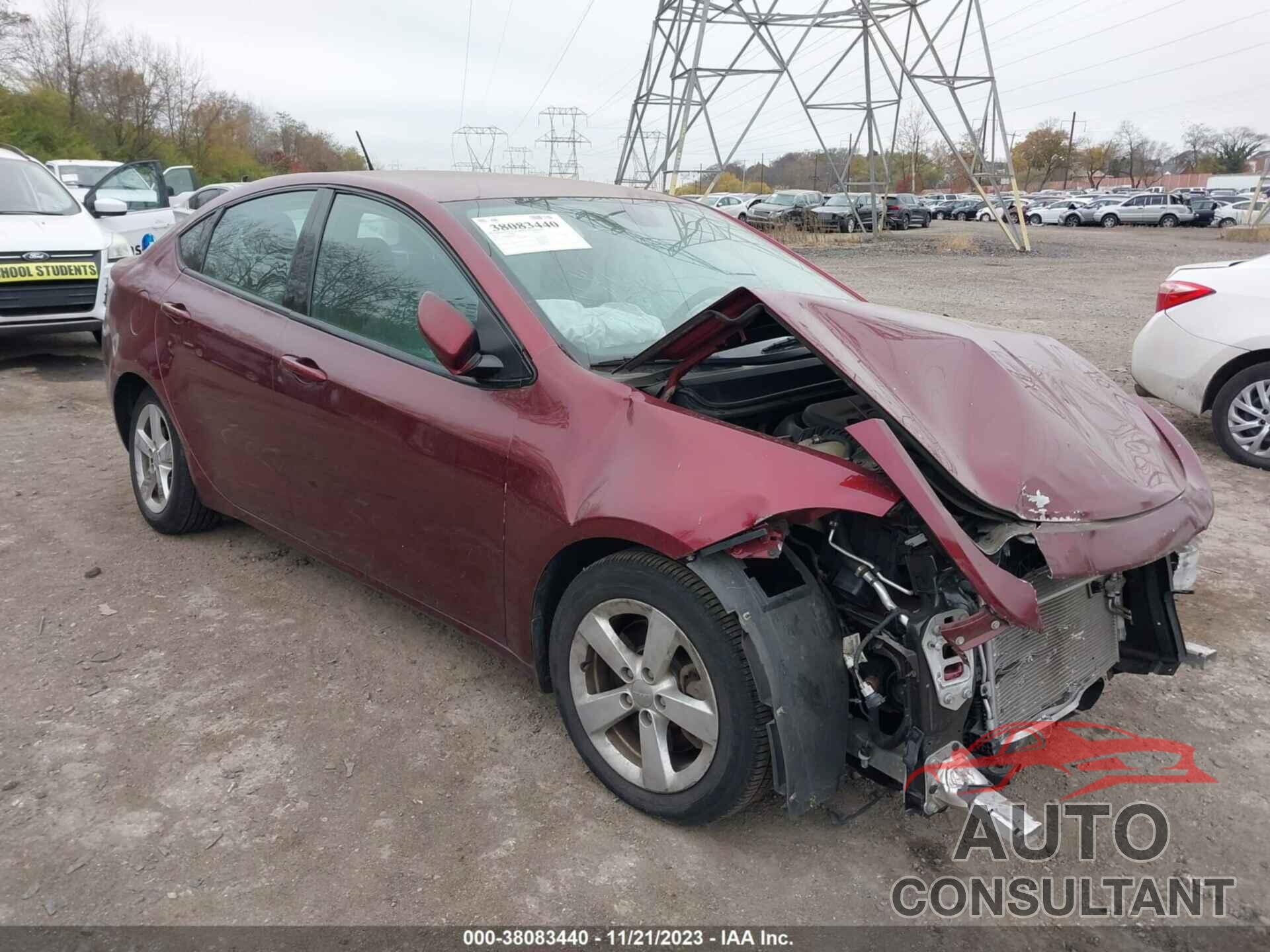 DODGE DART 2015 - 1C3CDFBB0FD237127