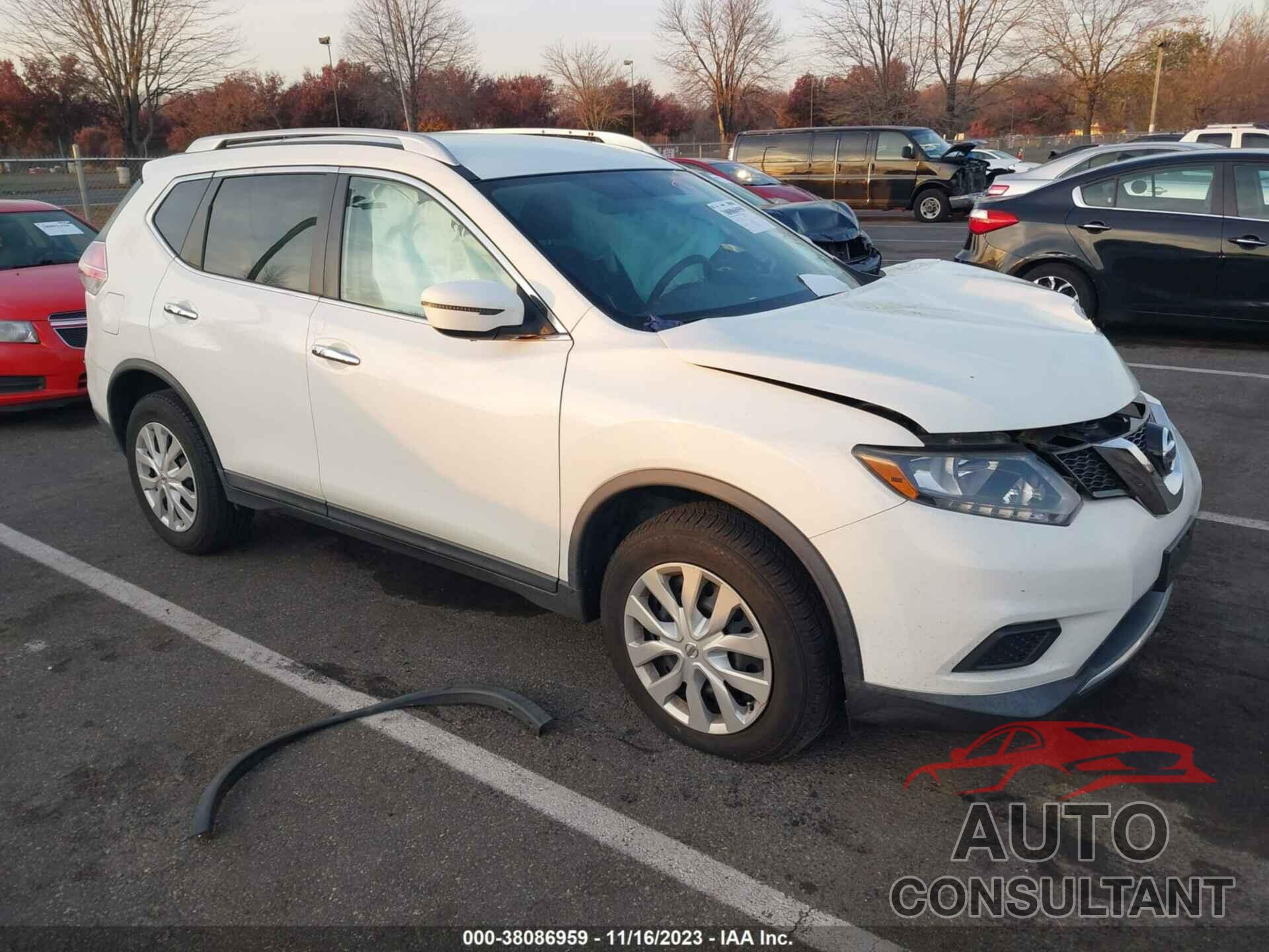 NISSAN ROGUE 2016 - KNMAT2MV3GP658233